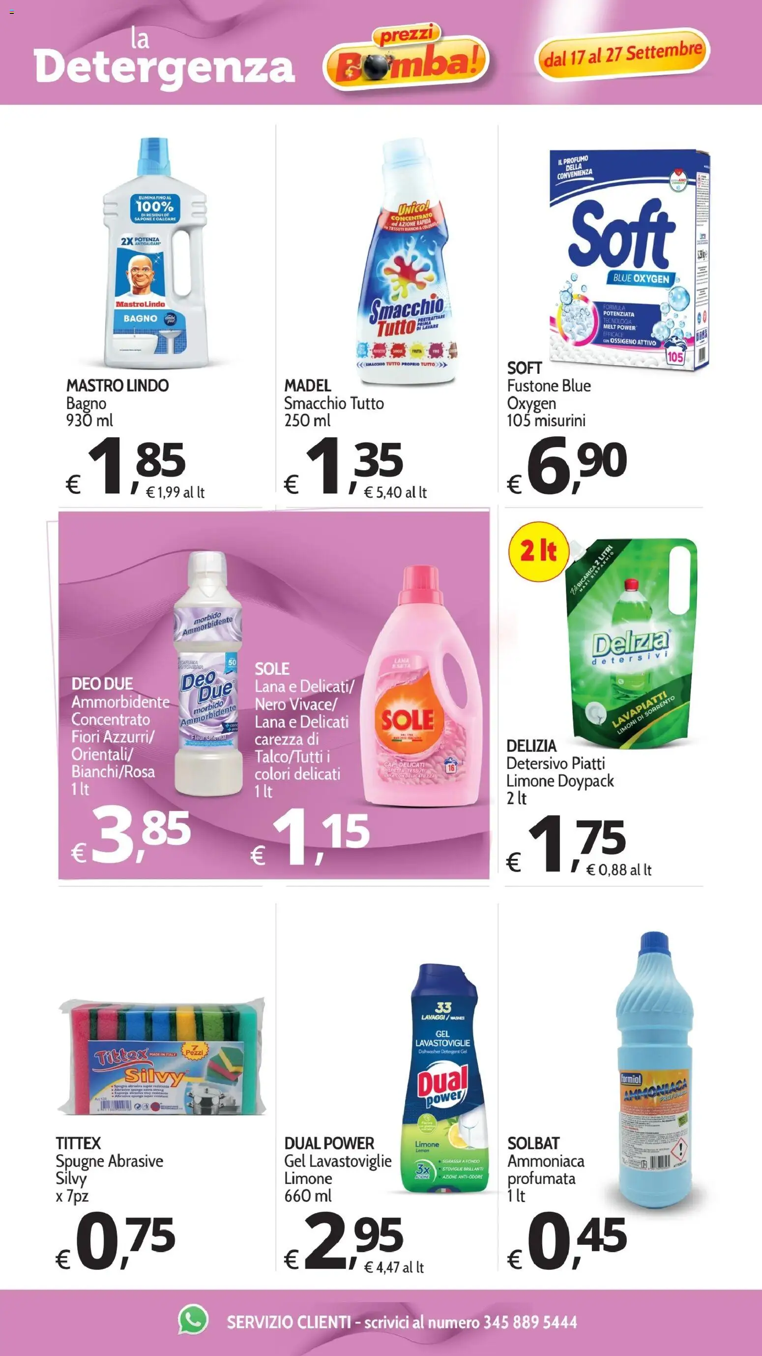 Volantino Primo Prezzo del 17/09/2026 | Pagina: 17 | Prodotti: Spugna, Sapone, Limoni, Spugne