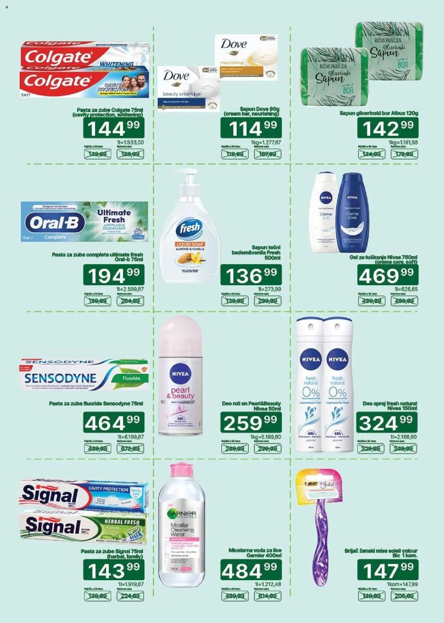 Univerexport katalog - važi od 25.05.2026 | Strana: 26 | Proizvode: Colgate, Nivea, Voda, Micelarna voda