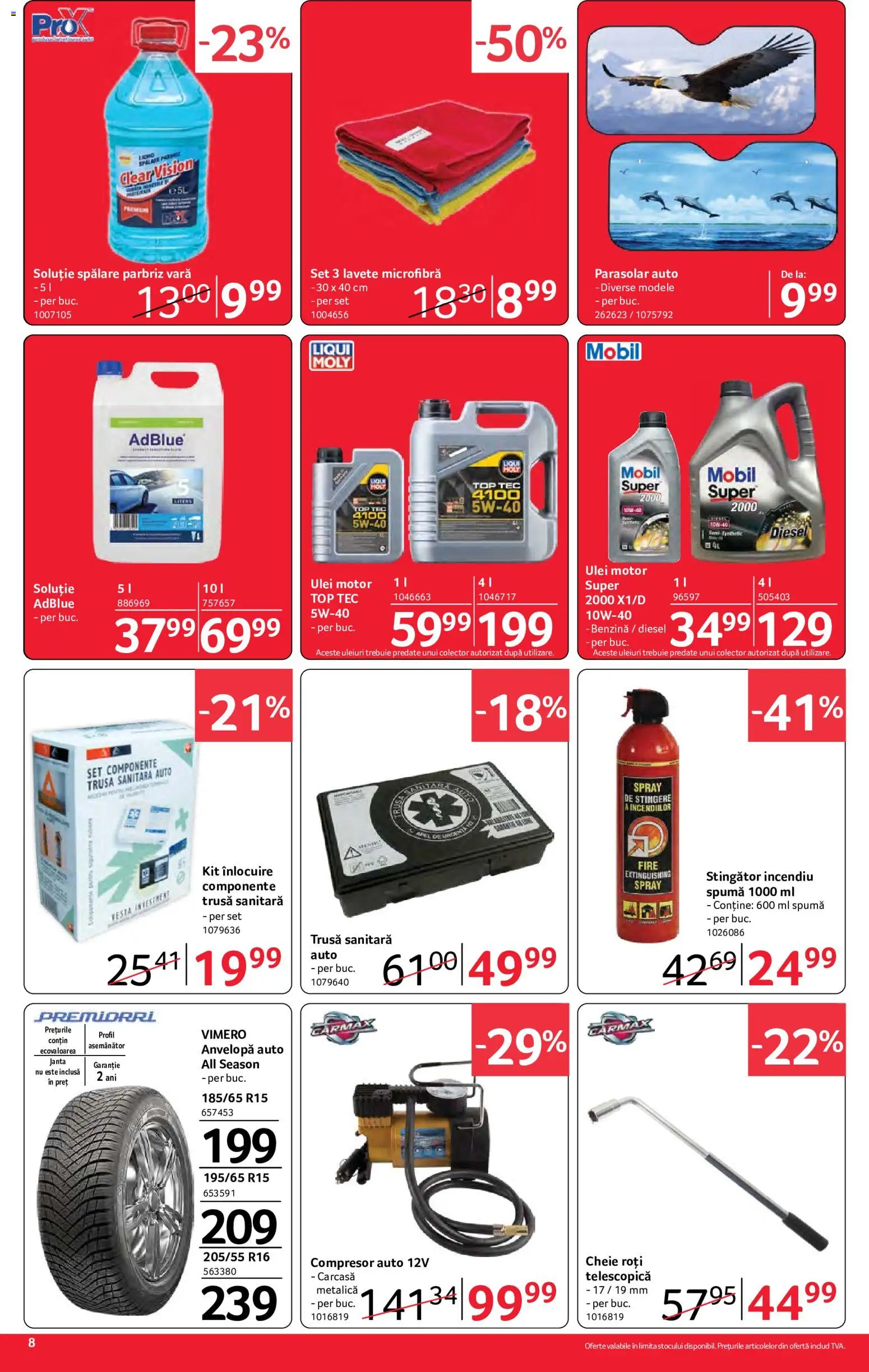 Noul catalog Selgros – valabil de la 21.08.2026 | Pagină: 8 | Produse: Carcasă, Cheie, Clear, Ulei