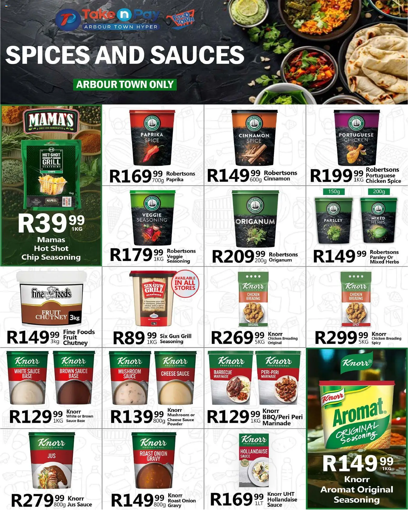 New Take n Pay catalogue – valid from 09.03.2026 | Page: 33 | Products: Chutney, Sauces, Marinade, Herbs