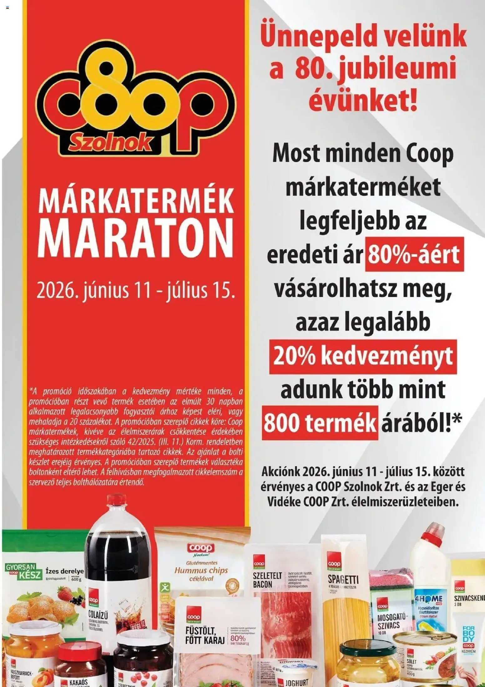 COOP Szolnok akciós ujság - amely érvényes a következő dátumtól: 25.06.2026 | Oldal: 2