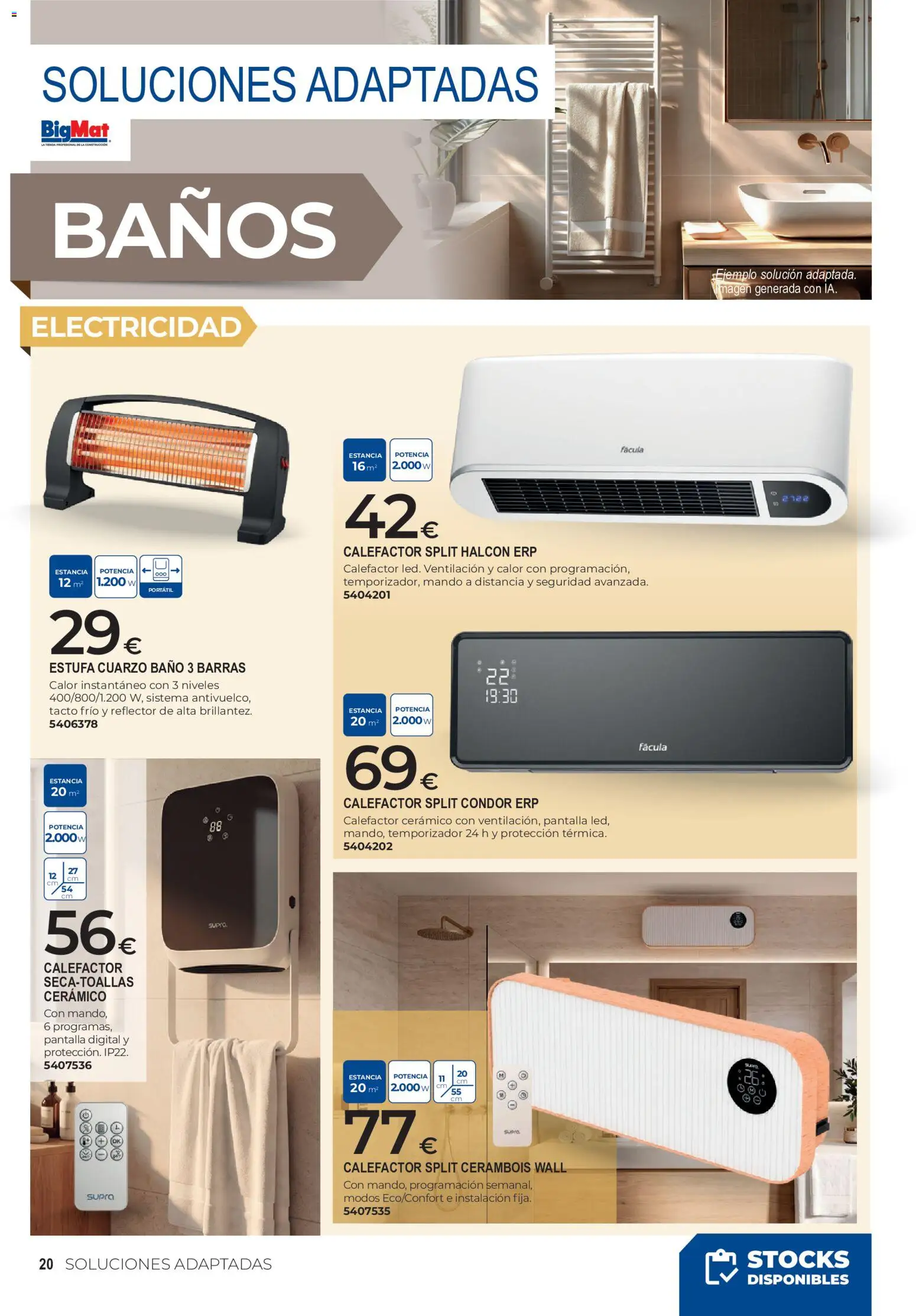 BigMat Calefacción │ válido desde el 05/10/2026 | Página: 20 | Productos: Portátil, Baño