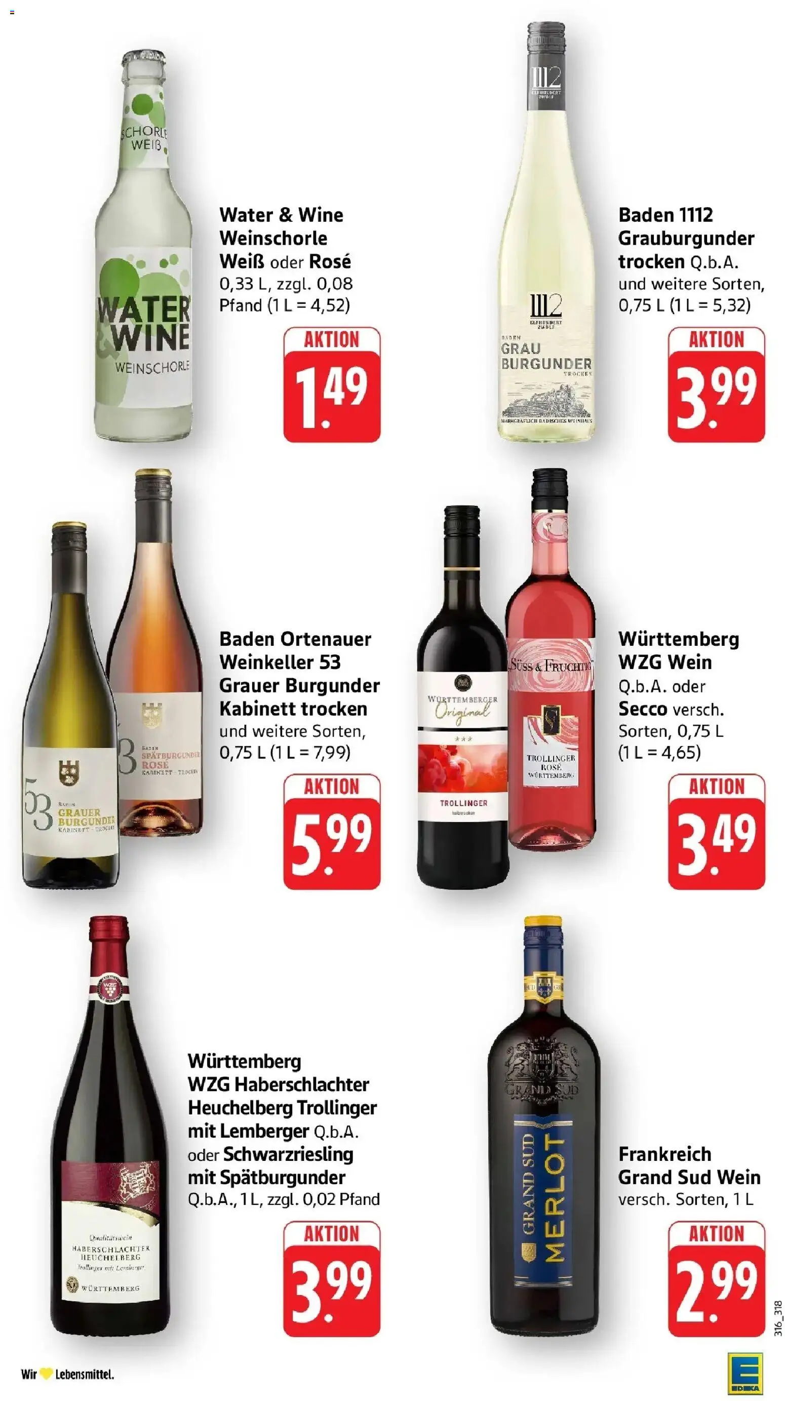 Edeka - EDEKA: Wochenangebote – gültig ab 05.07.2026 | Seite: 30 | Produkte: Merlot, Weinschorle, Grand sud, Wein