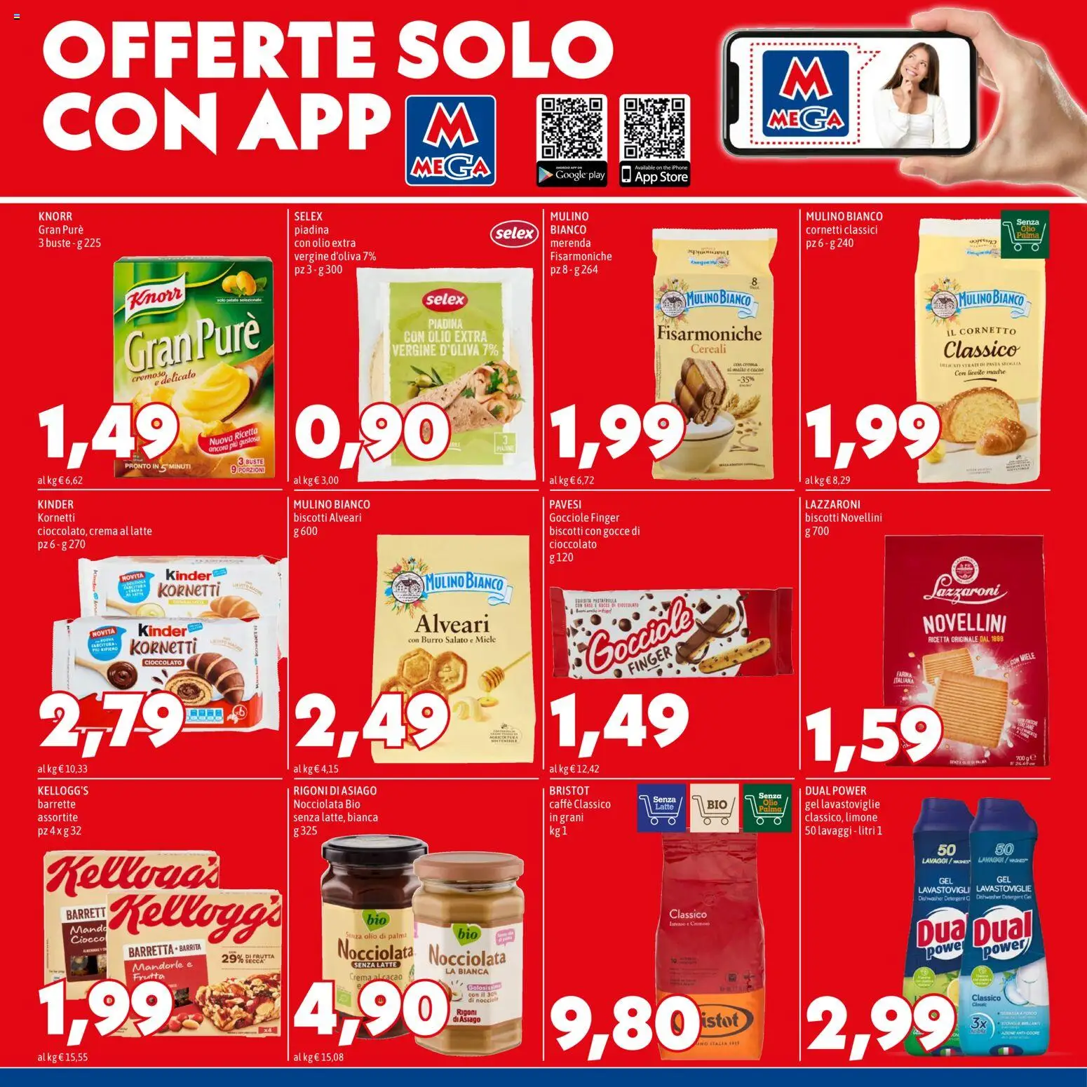 Volantino Mega del 01/10/2026 | Pagina: 8 | Prodotti: Patate, Olio, Nocciole, Miele