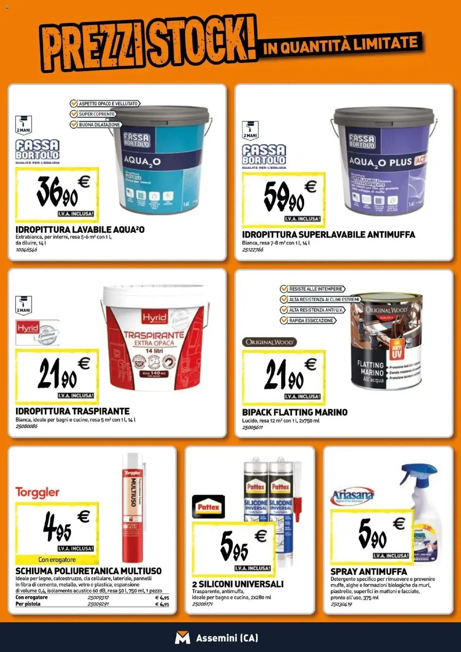 Volantino TECNOMAT del 29/10/2026 | Pagina: 14 | Prodotti: Schiuma, Detergente, Silicone, Bagno