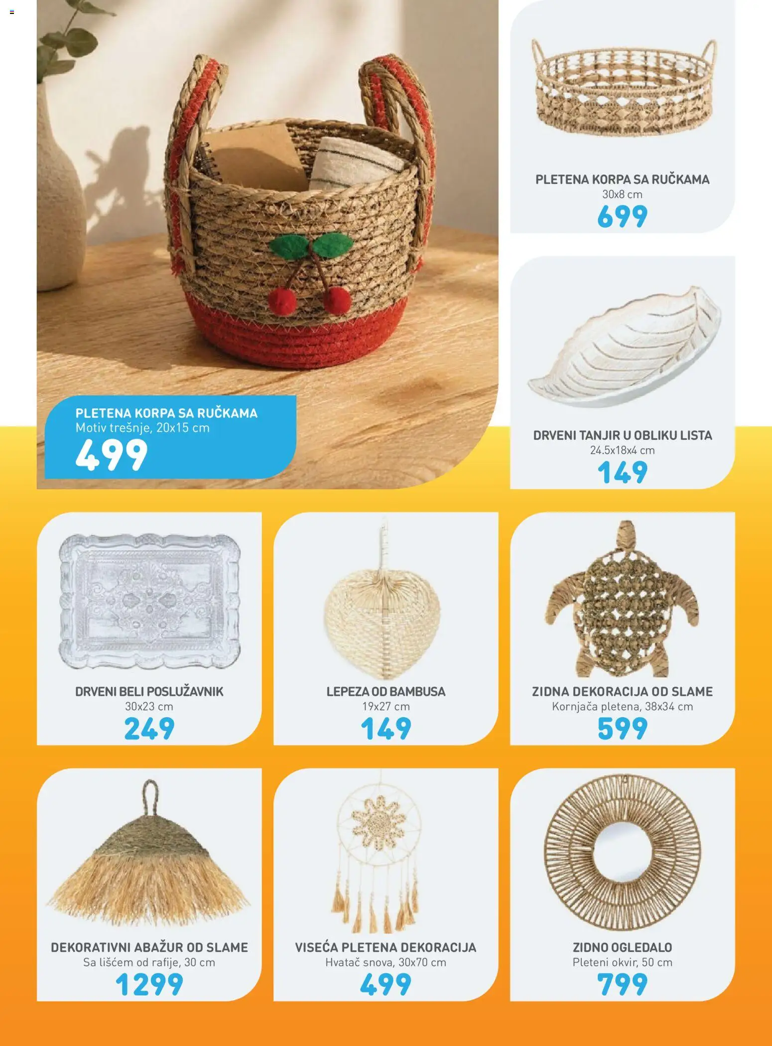JUMBO katalog - važi od 10.06.2026 | Strana: 33 | Proizvode: Tanjir, Korpa, Ogledalo