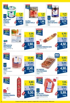 Metro - Profi cijena - Pregled kataloga iz trgovine Metro, vrijedi od 01.04.2026 | Stranica: 6 | Proizvodi: Hrenovke, Kobasica, Češnjak, Pik Vrbovec
