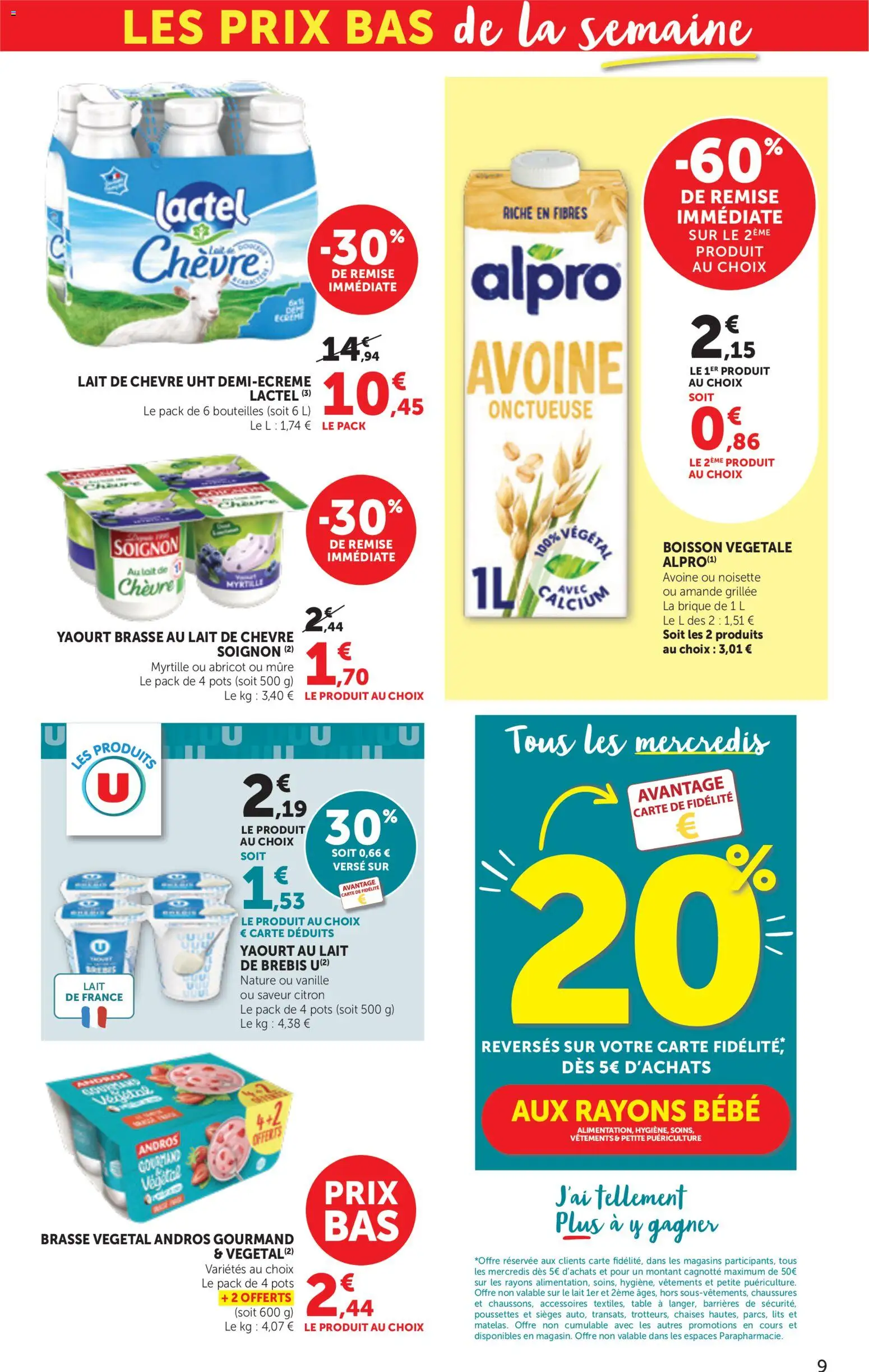 {H1} | Page: 9 | Produits: Abricot, Noisette, Table, Yaourt
