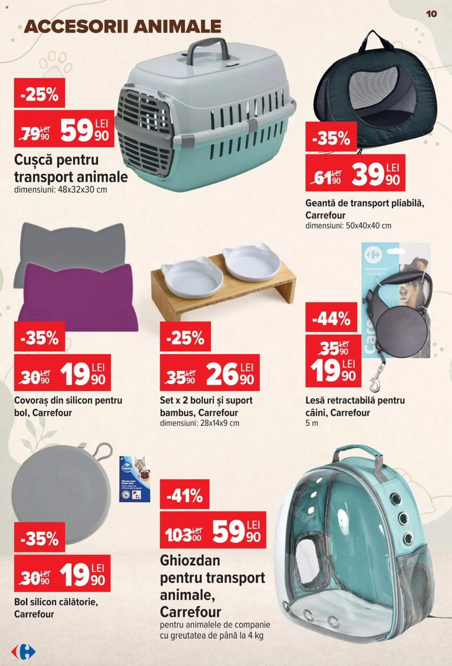 Noul catalog Carrefour – valabil de la 23.09.2026 | Pagină: 10 | Produse: Geantă, Bol, Suport, Ghiozdan