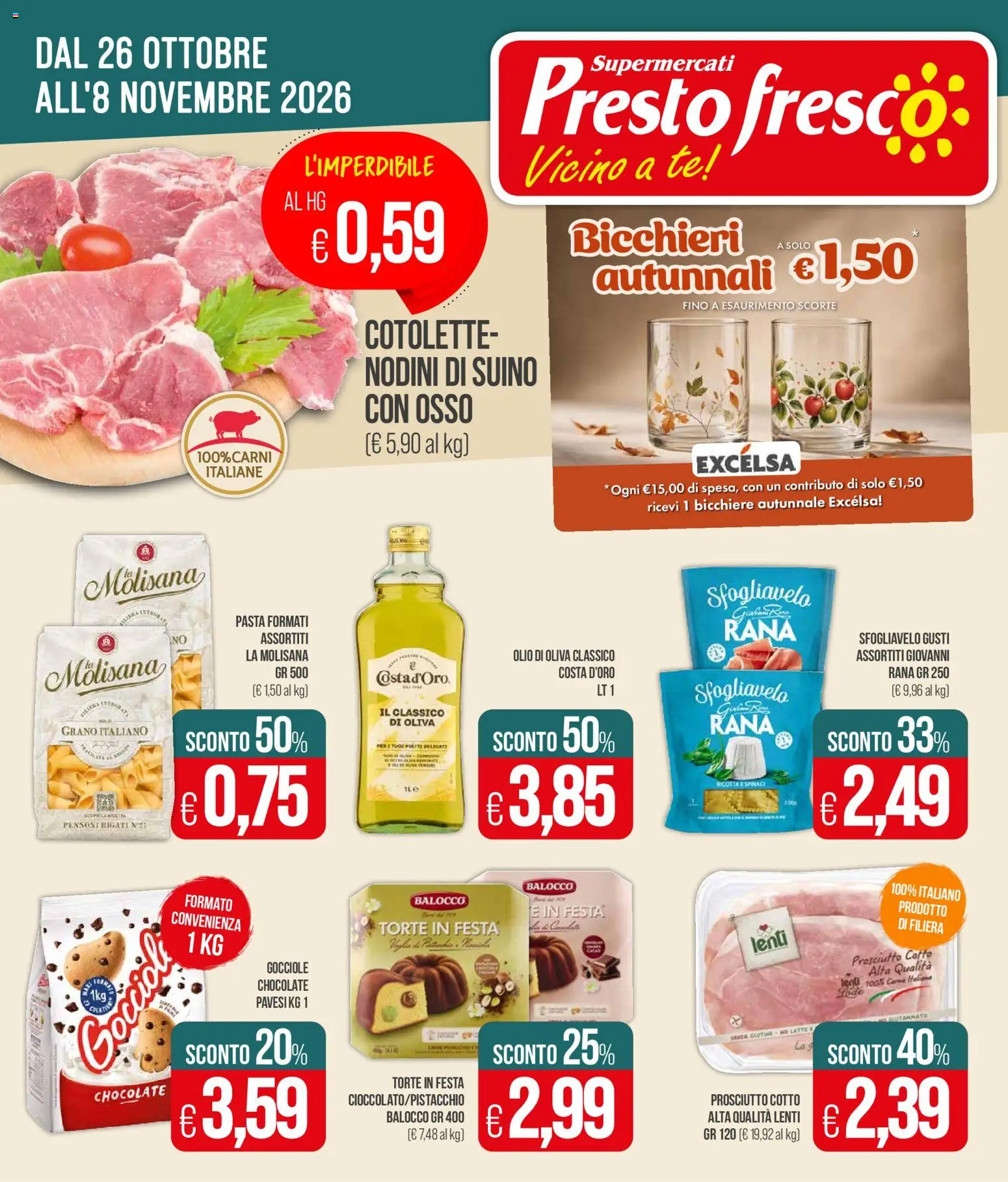 Volantino Presto Fresco del 26/10/2026 | Pagina: 1