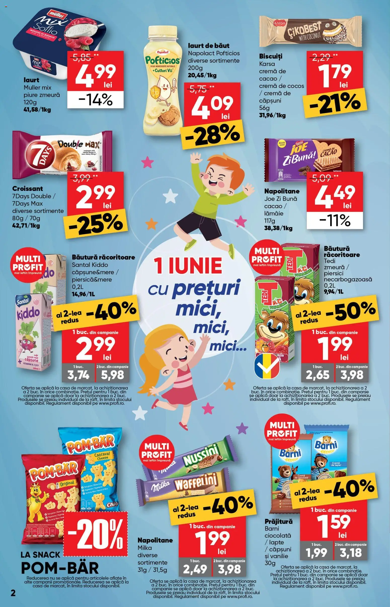 Noul catalog Profi – valabil de la 27.05.2026 | Pagină: 2 | Produse: Mici, Cremă, Biscuiți, Lămâie