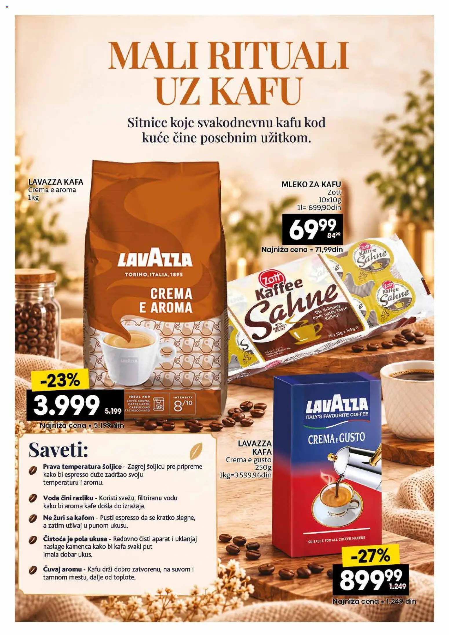 Idea katalog - važi od 26.10.2026 | Strana: 21 | Proizvode: Voda, Mleko, Kafa, Lavazza