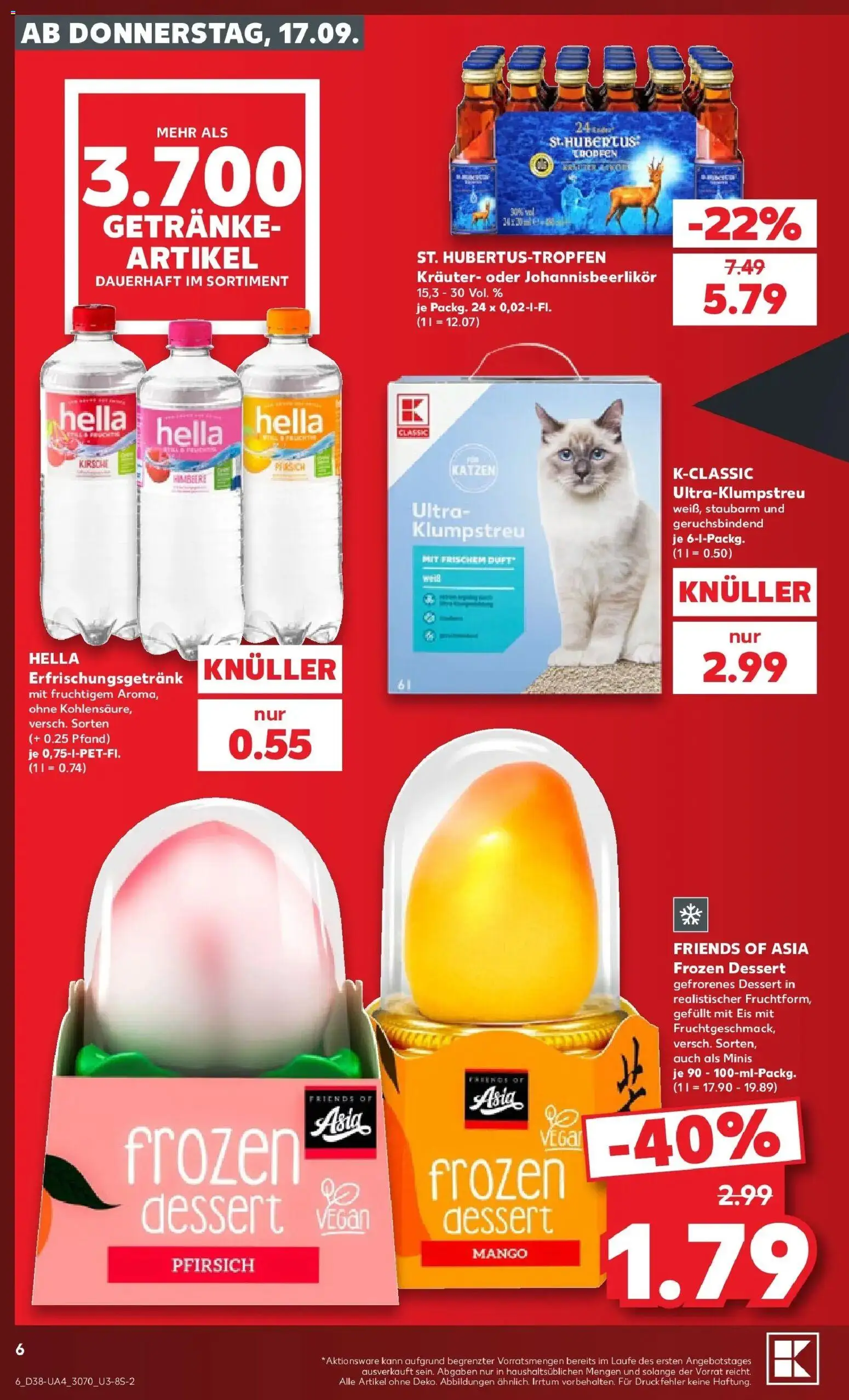 Prospekt Kaufland ab 17.09.2026 » Angebote Online zum Blättern | Seite: 6 | Produkte: Duft, Hella, Mango, Eis