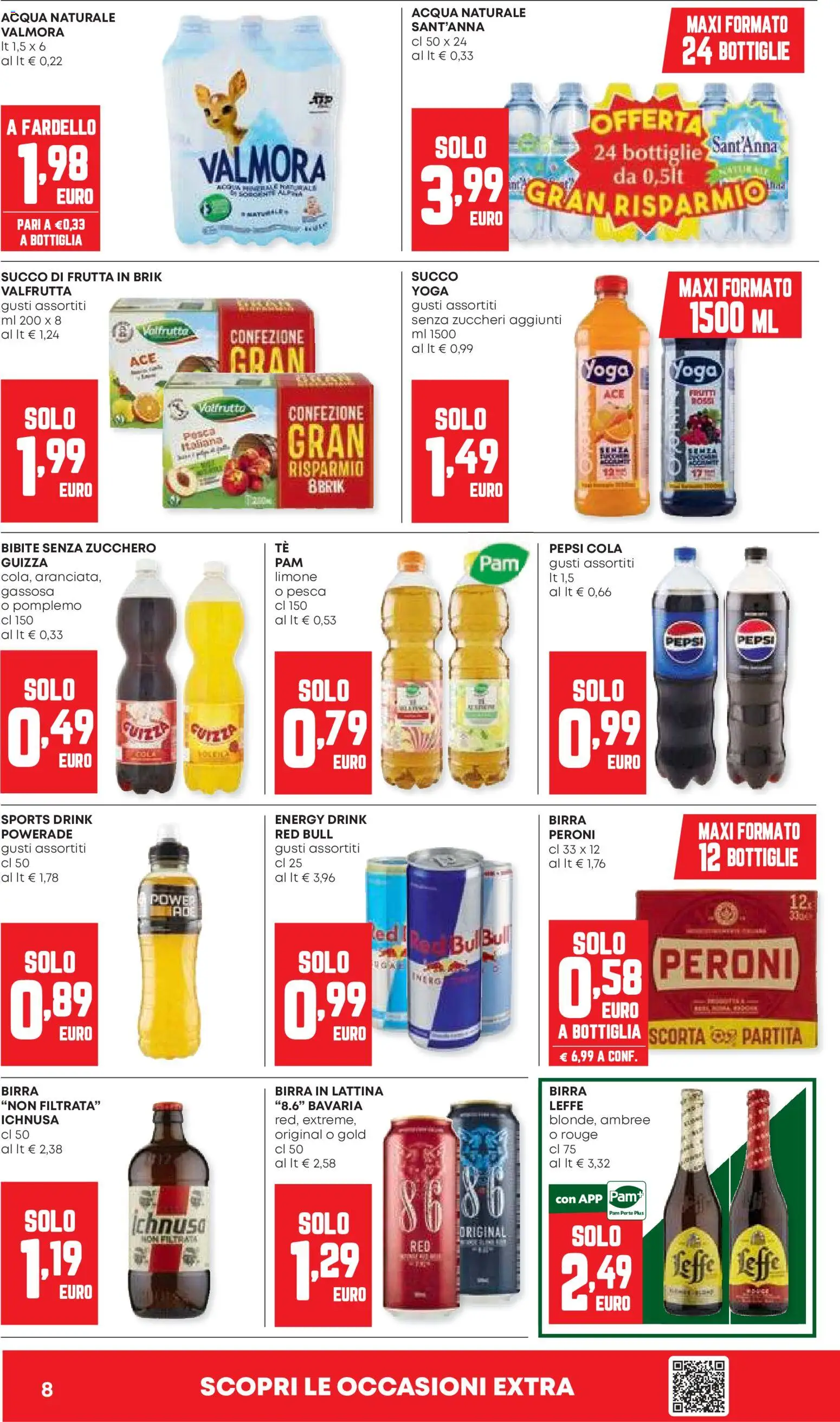 Volantino Panorama del 30/07/2026 | Pagina: 8 | Prodotti: Frutta, Zucchero, Limone, Succo di frutta