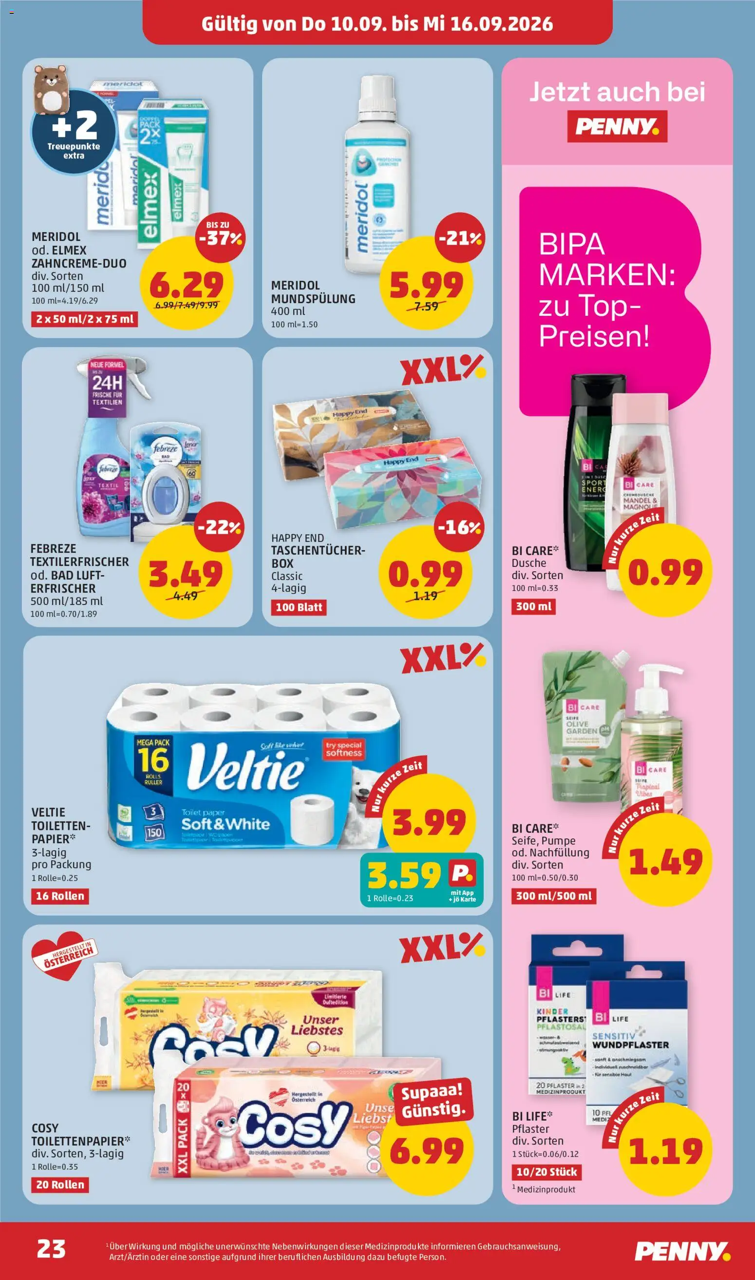 Penny Markt Flugblatt gültig ab 10.09.2026 | Seite: 23 | Produkte: Mandel, Bad, Dusche