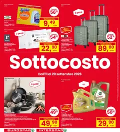 Anteprima del volantino Eurospar volantino Carpi valido a partire dal 11/09/2026 | Pagina: 8 | Prodotti: Olio, Aloe vera, Trolley, Batteria