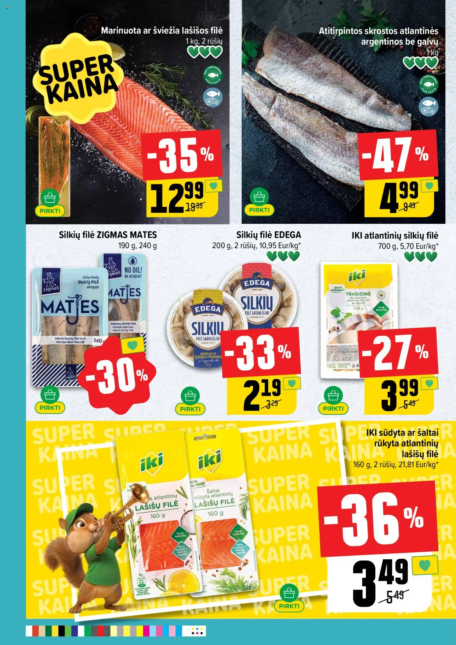 IKI akcijos nuo 15.06.2026 | Puslapis: 22 | Prekių: Lašišų filė, Lašišos