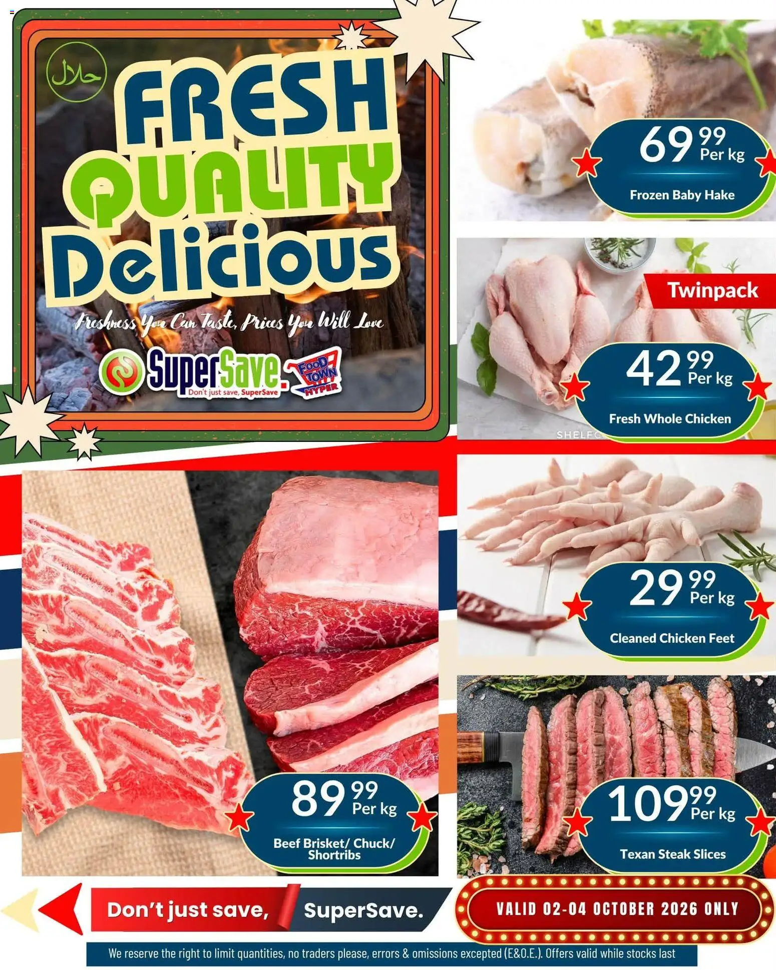 New Super Save catalogue – valid from 02/10/2026 | Page: 6 | Products: Steak, Chicken, Beef