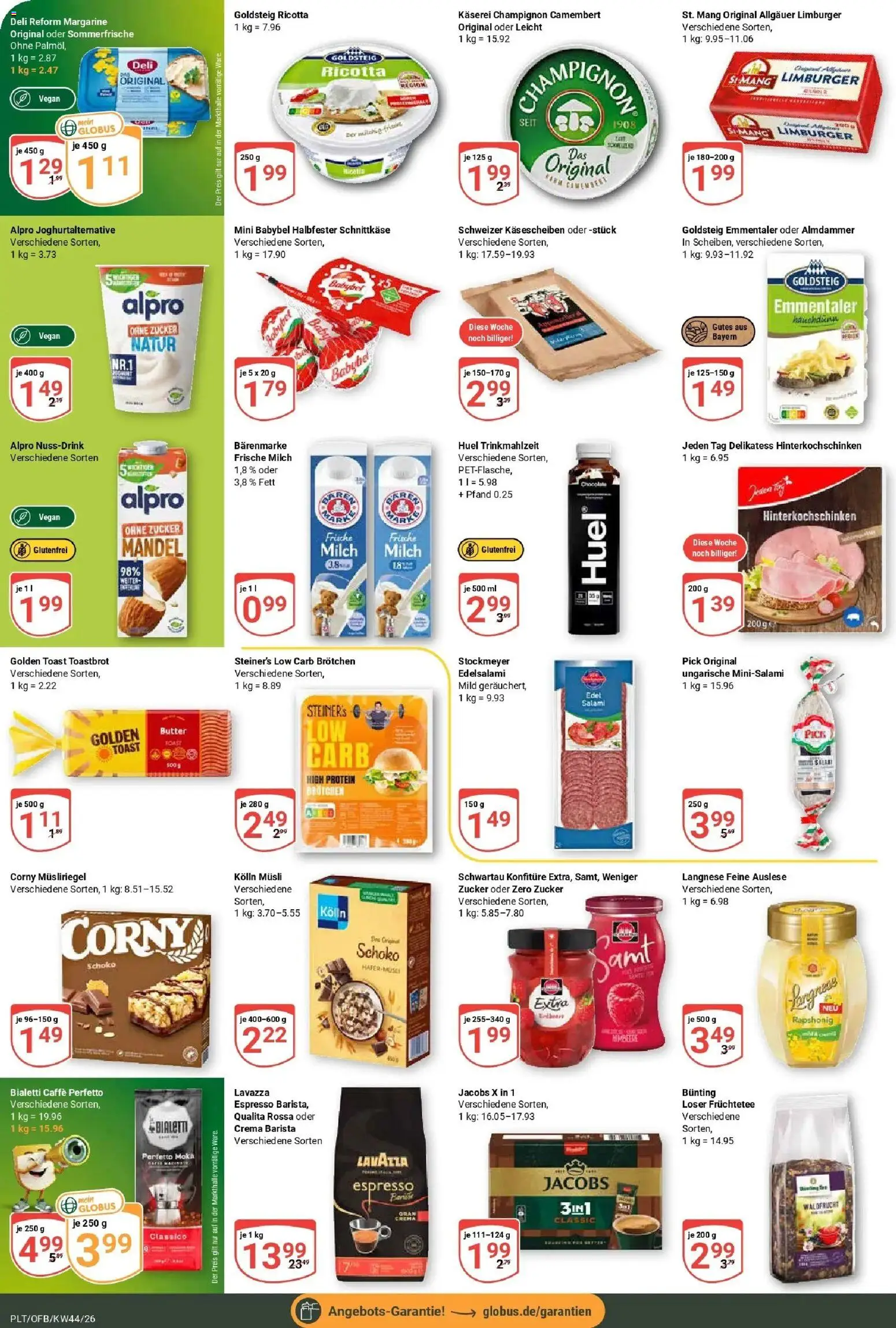Globus Prospekt Plattling (ab 26.10.2026) » Angebote online | Seite: 10 | Produkte: Musli, Margarine, Toastbrot, Deli reform