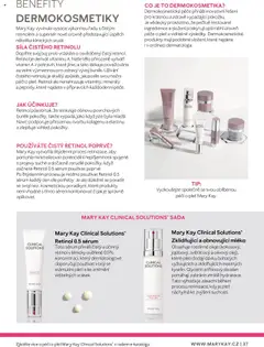 Náhled letáku Mary Kay Clinical Solutions® Retinol 0.5 sérum, Toto sérum přináší čistý a účinný retinol v klinicky ověřené 0,5% koncentraci, který dermatologové doporučují používat v boji se stárnutím pleti a ke zmírnění viditelných vrásek. od 22.02.2025 | Strana: 37