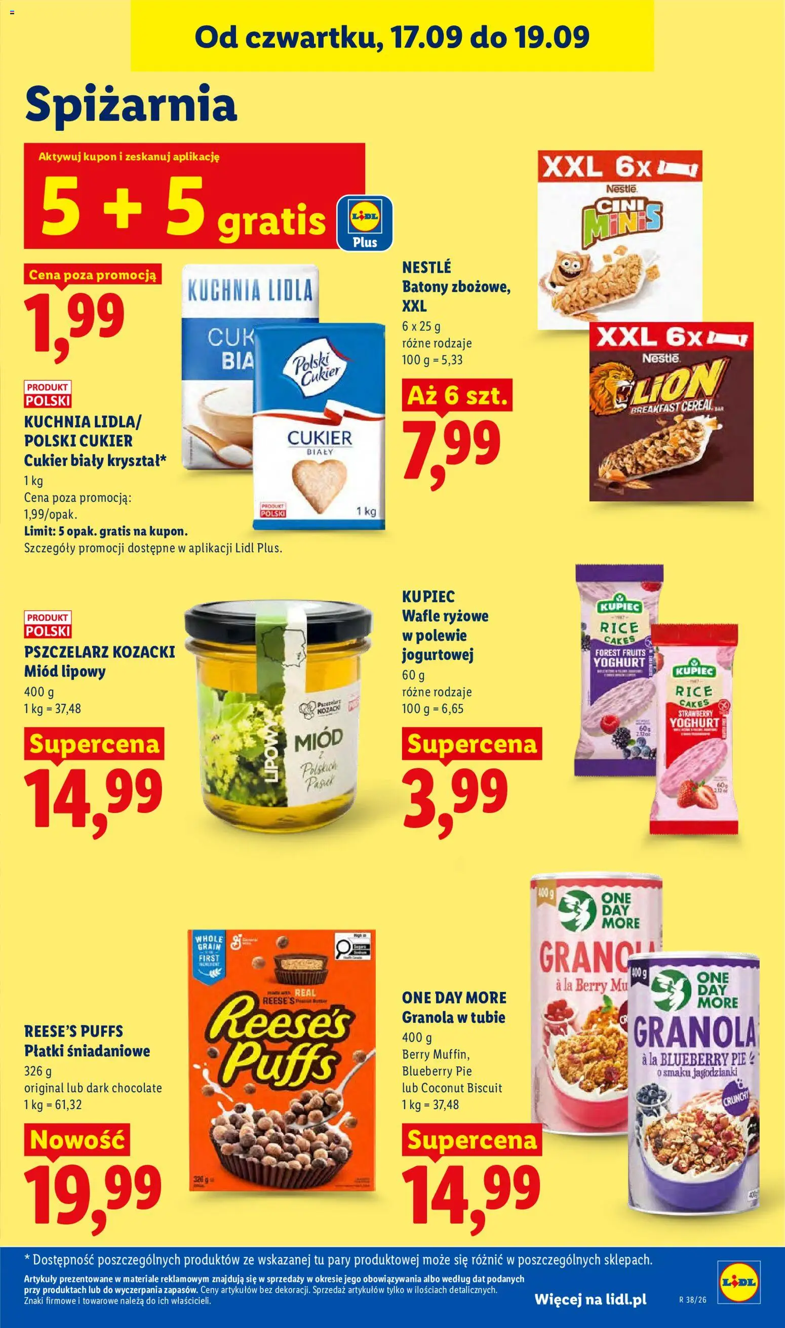 Lidl Polsko leták od 17.09.2026 | Strana: 81 | Produkty: Granola, Reese's