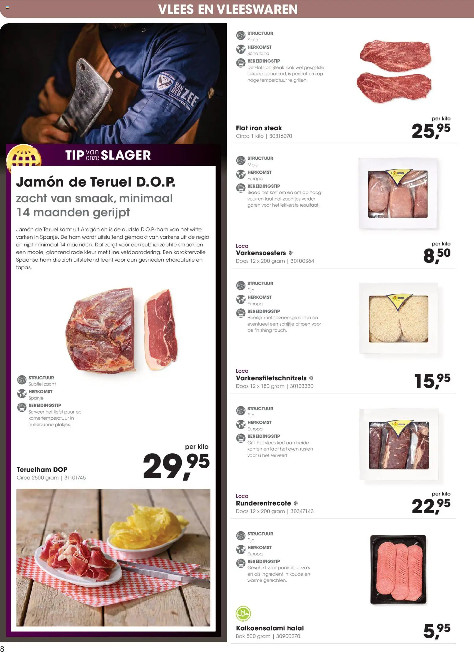 {H1} | Pagina: 8 | Producten: Citroen, Ham, Vleeswaren, Runderentrecote
