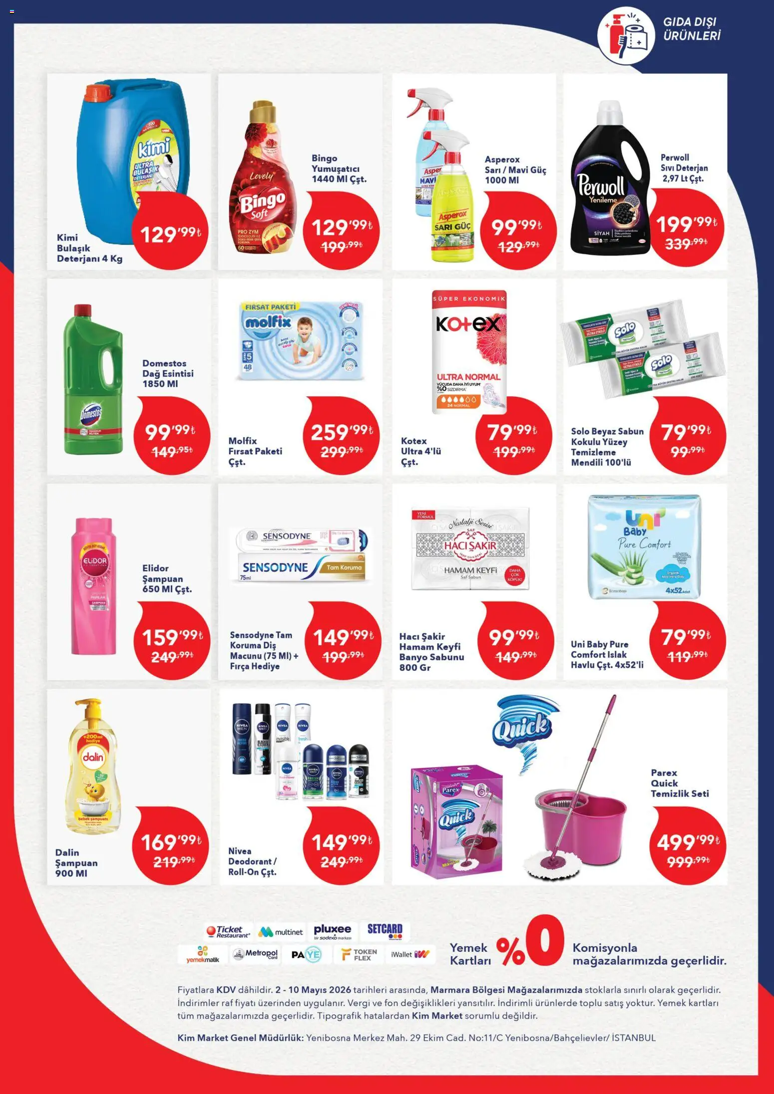 Kim Market Katalog - 02.05.2026 tarihinden itibaren geçerlidir | Sayfa: 4 | Ürünler: Raf, Banyo, Şampuan, Deterjan
