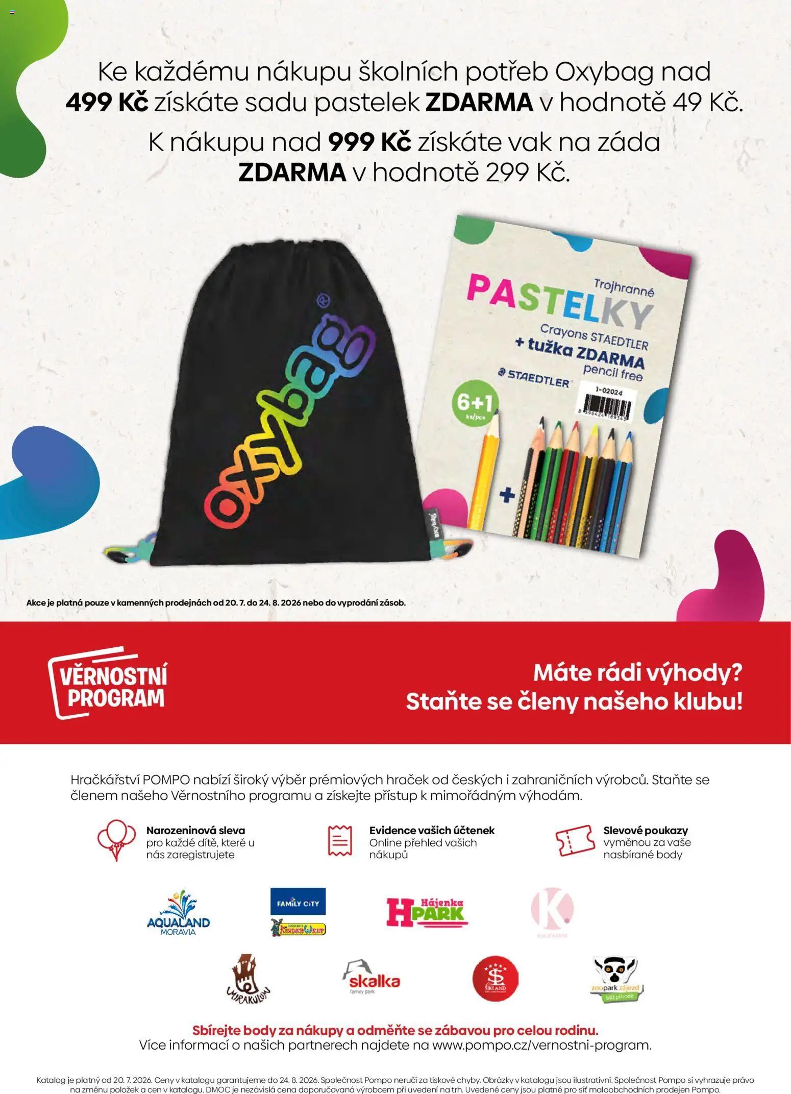 Pompo katalog Zpátky do školy 2026 od 20.07.2026 | Strana: 2 | Produkty: Síť, Skalka, Body, Tužka