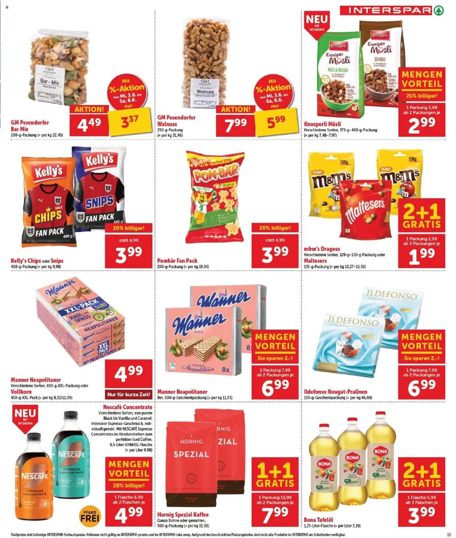 Interspar - Burgenland gültig ab 03.06.2026 | Seite: 13 | Produkte: Chips, Kaffee