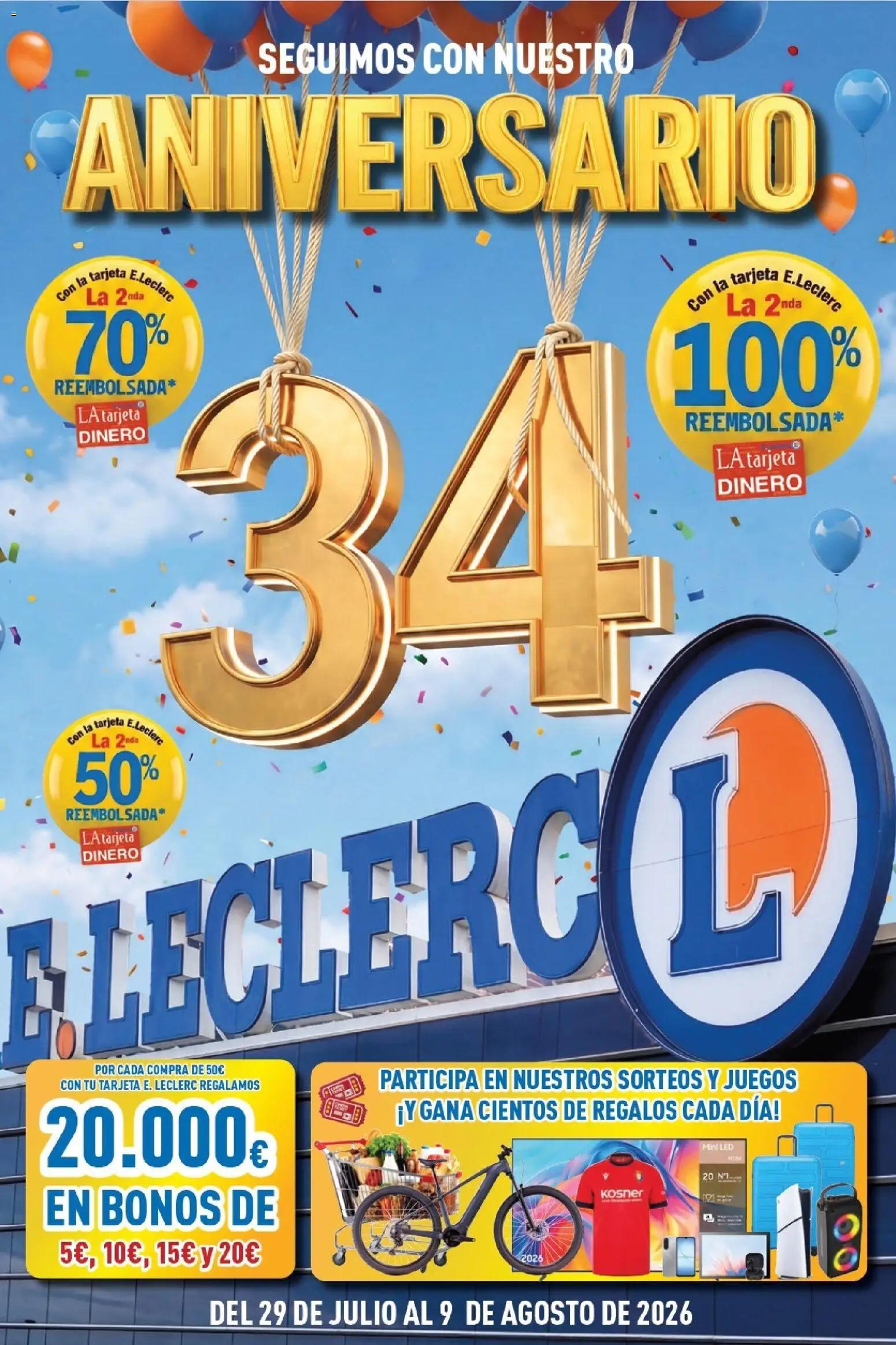 E.Leclerc Aniversario │ válido desde el 29/07/2026 | Página: 1