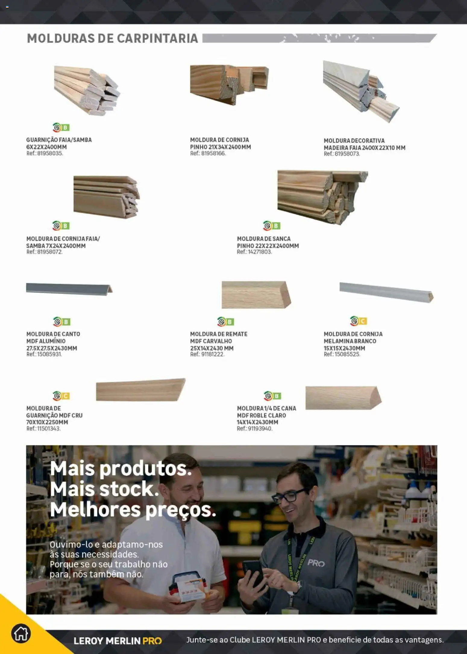 Leroy Merlin Catálogo Pro │ válido de 09/06/2026 | Página: 156 | Produtos: Moldura