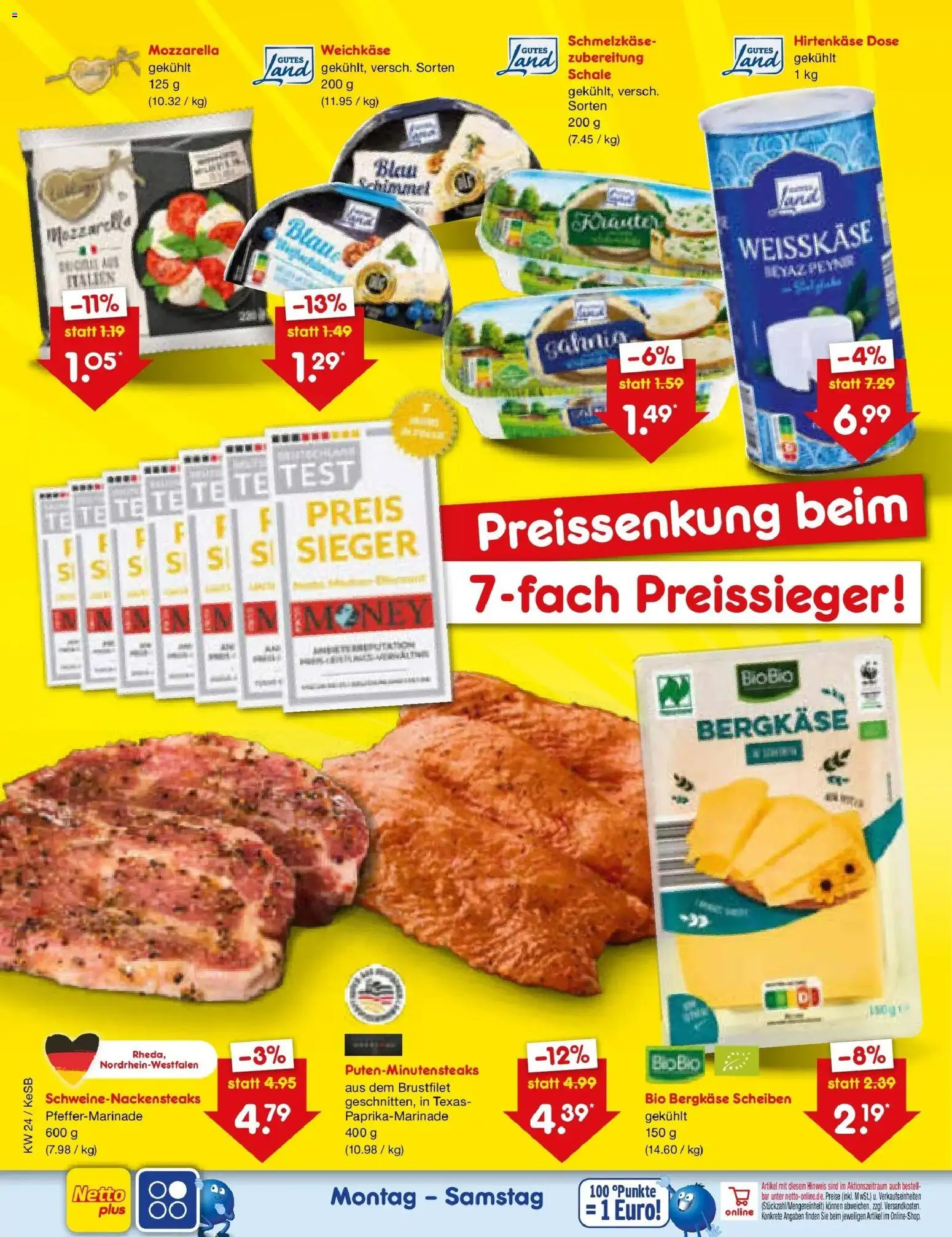 Netto Marken-Discount Prospekt Bonn – gültig ab 15.06.2026 | Seite: 6 | Produkte: Mozzarella