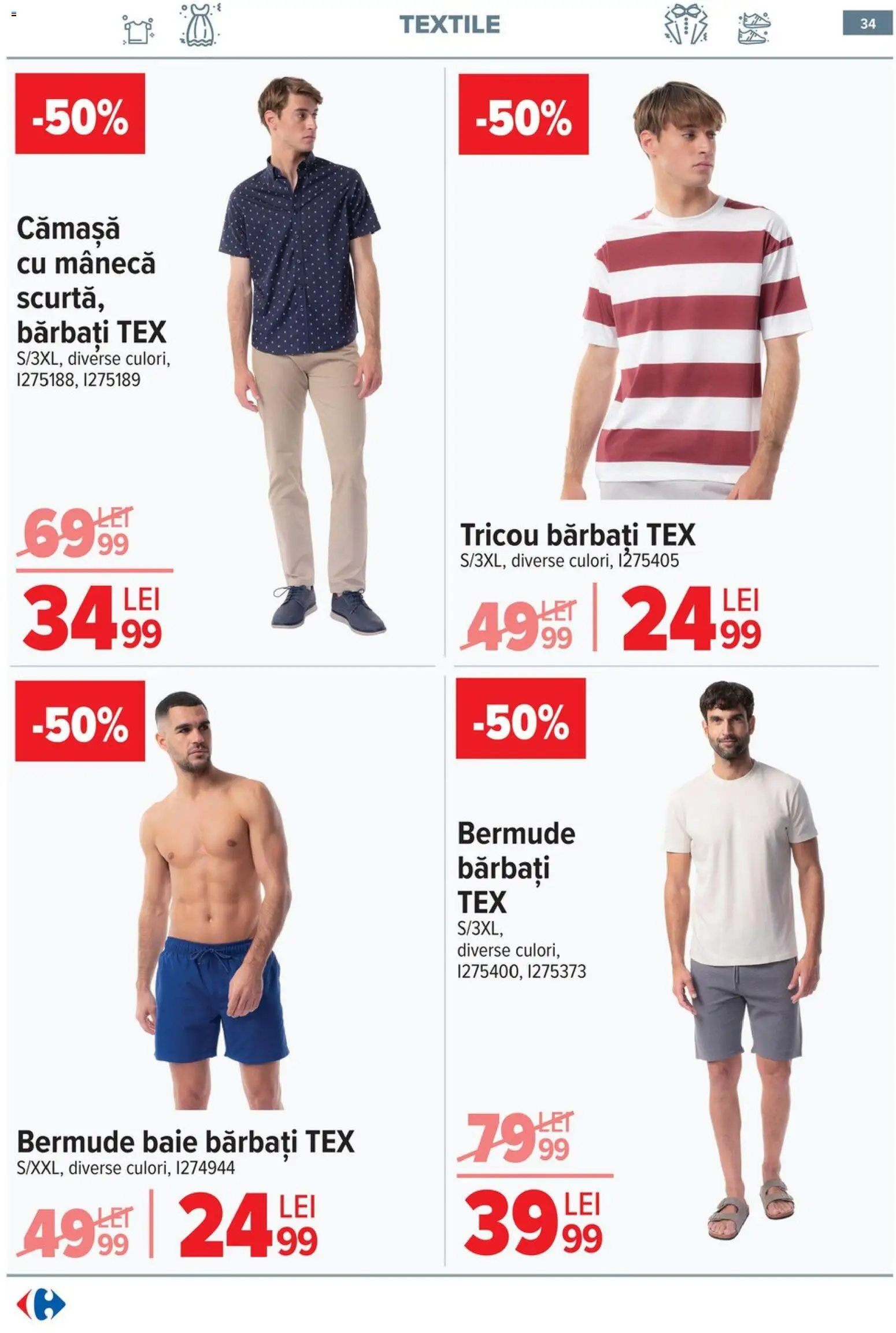 Noul catalog Carrefour – valabil de la 20.05.2026 | Pagină: 33 | Produse: Tricou