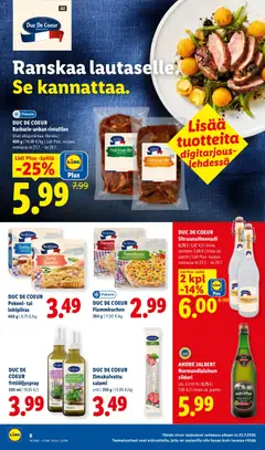 Lidl-mainoslehti voimassa 23/07/2026 alkaen | Sivu: 8 | Tuotteet: Siideri, Pekoni, Salami