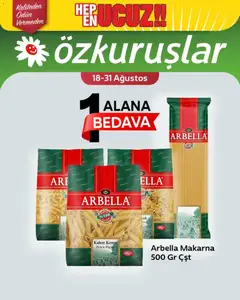18 Ağustos 2026 tarihinden itibaren geçerli olan Özkuruşlar kataloğu önizlemesi