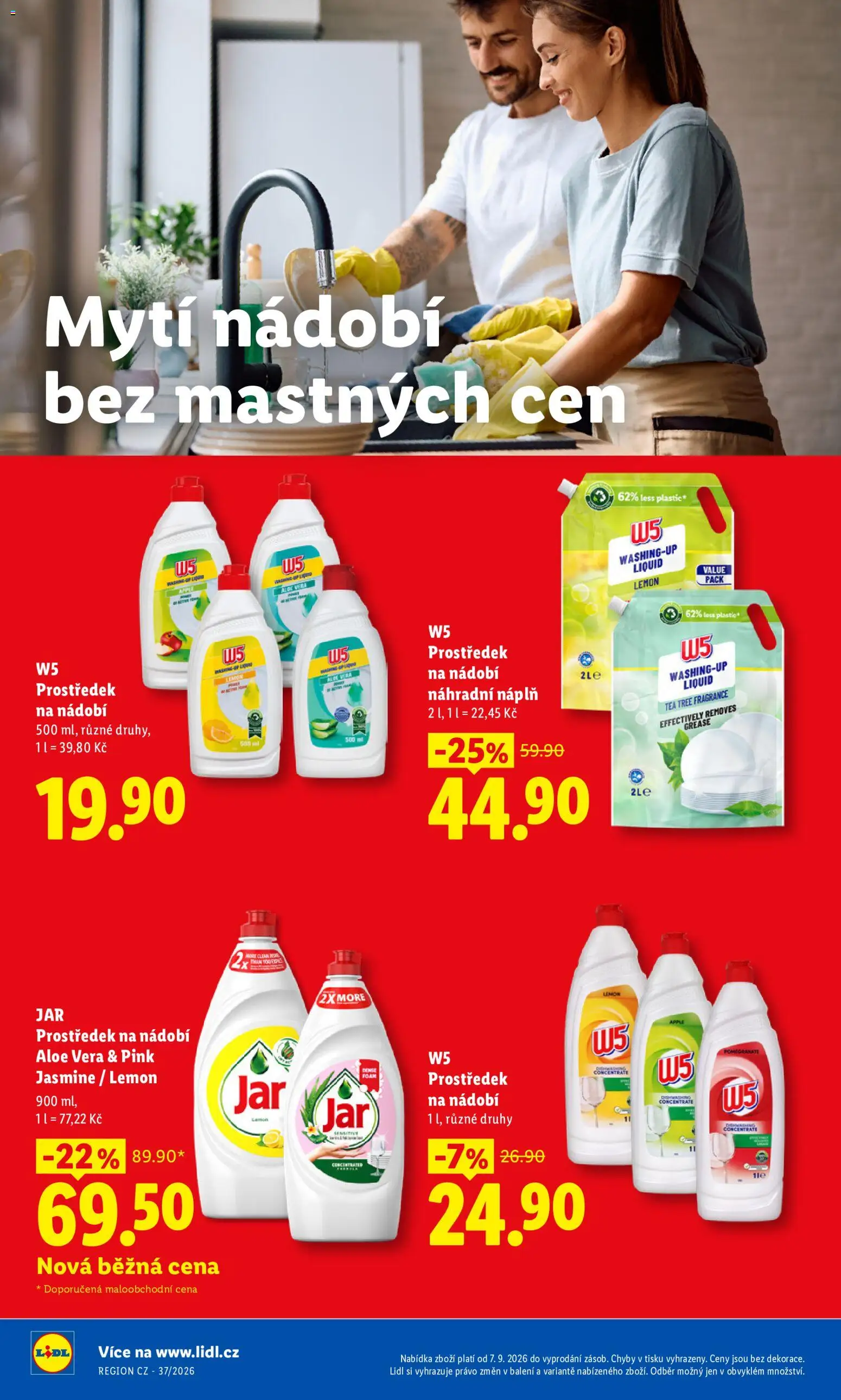 Lidl leták - Pro čistou domácnost máme všechno od 07.09.2026 | Strana: 10 | Produkty: Nádobí, Apple, Jar 900 ml, Jar