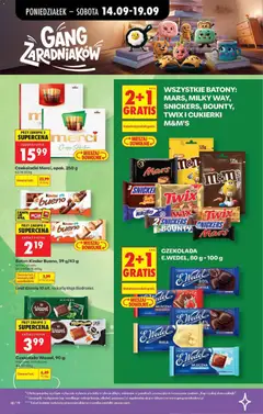 Pogląd oferty "WSZYSTKIE BATONY: MARS, MILKY WAY, SNICKERS, BOUNTY, TWIX I CUKIERKI M&M'S, 2+1 GRATIS" - ważna od 14.09.2026 | Strona: 4
