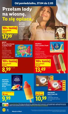 Pogląd oferty "NESTLÉ Pirulo, lody arbuzowe na patyku, 4-pak, 4 x 73 ml" - ważna od 29.04.2026 | Strona: 70