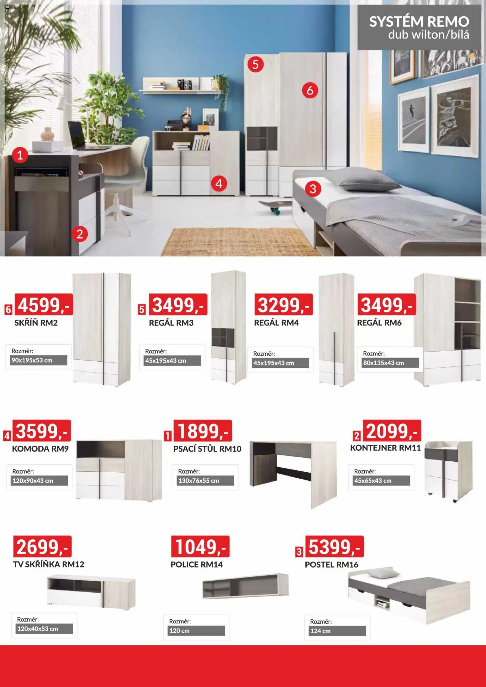 BAUMAX leták - Vaše bydlení, vaše pravidla od 01.07.2026 | Strana: 47 | Produkty: Regál, Skříňka, Psací stůl, Skříň