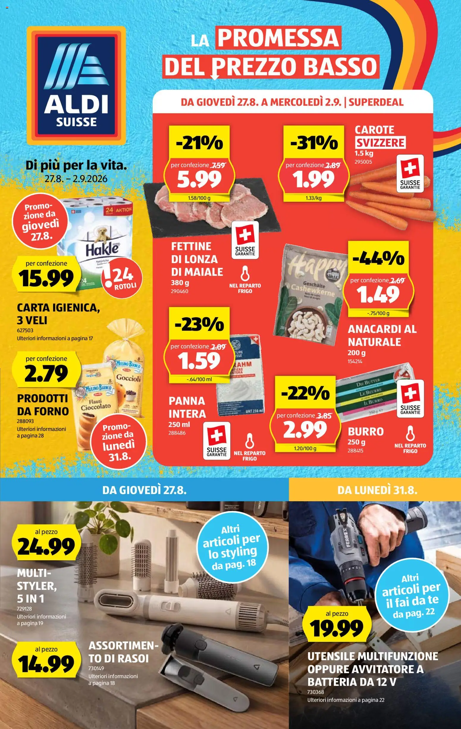 Aldi aktionen IT – gültig ab 27.08.2026 | Seite: 1 | Produkte: Butter