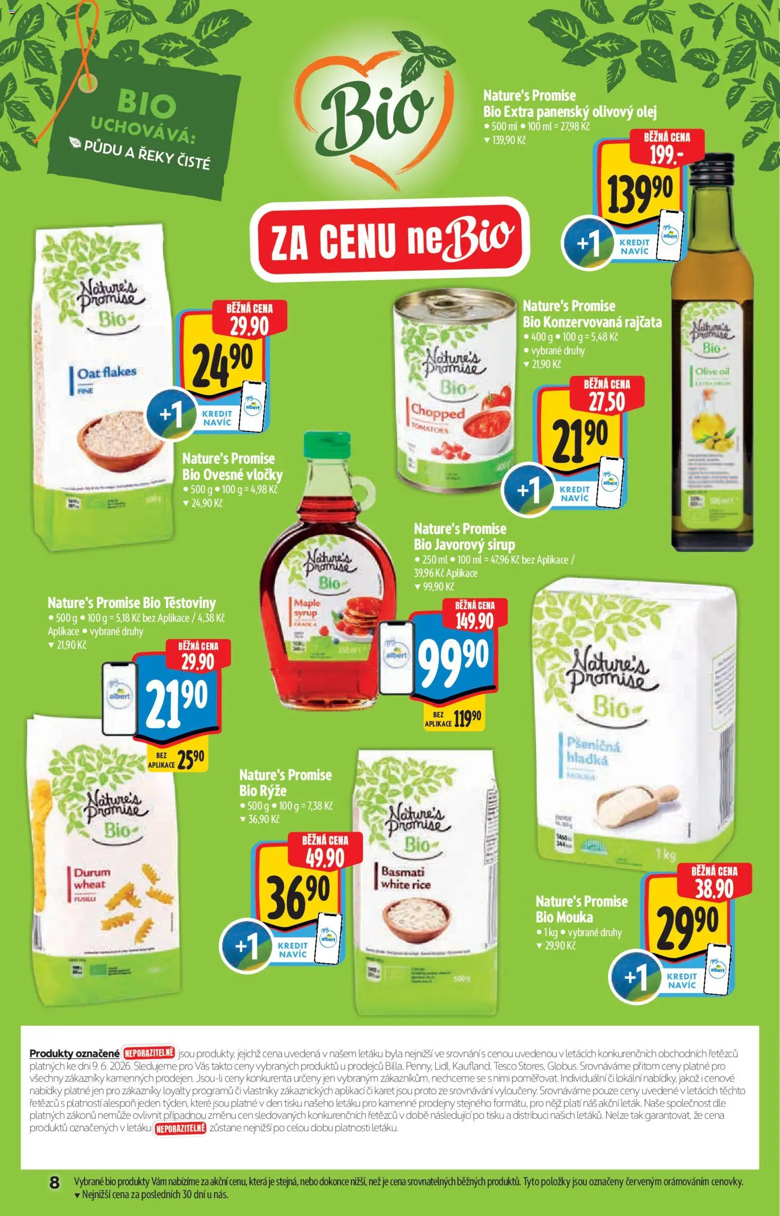 Albert katalog - Supermarket od 17.06.2026 | Strana: 8 | Produkty: Rýže, Těstoviny, Sirup, Ovesné vločky