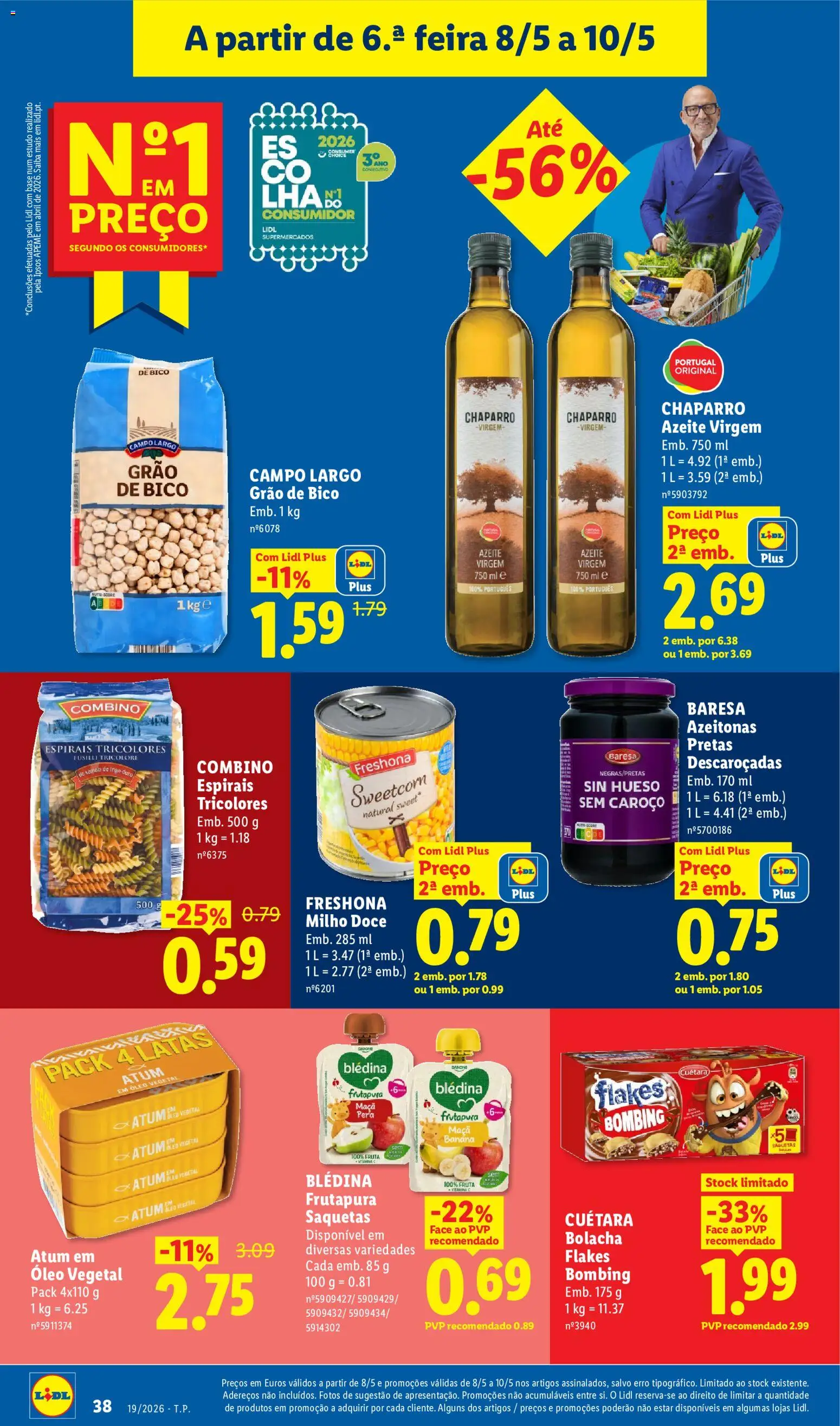 Lidl folheto │ válido de 04.05.2026 | Página: 38 | Produtos: Atum, Óleo, Maça, Vitamina c