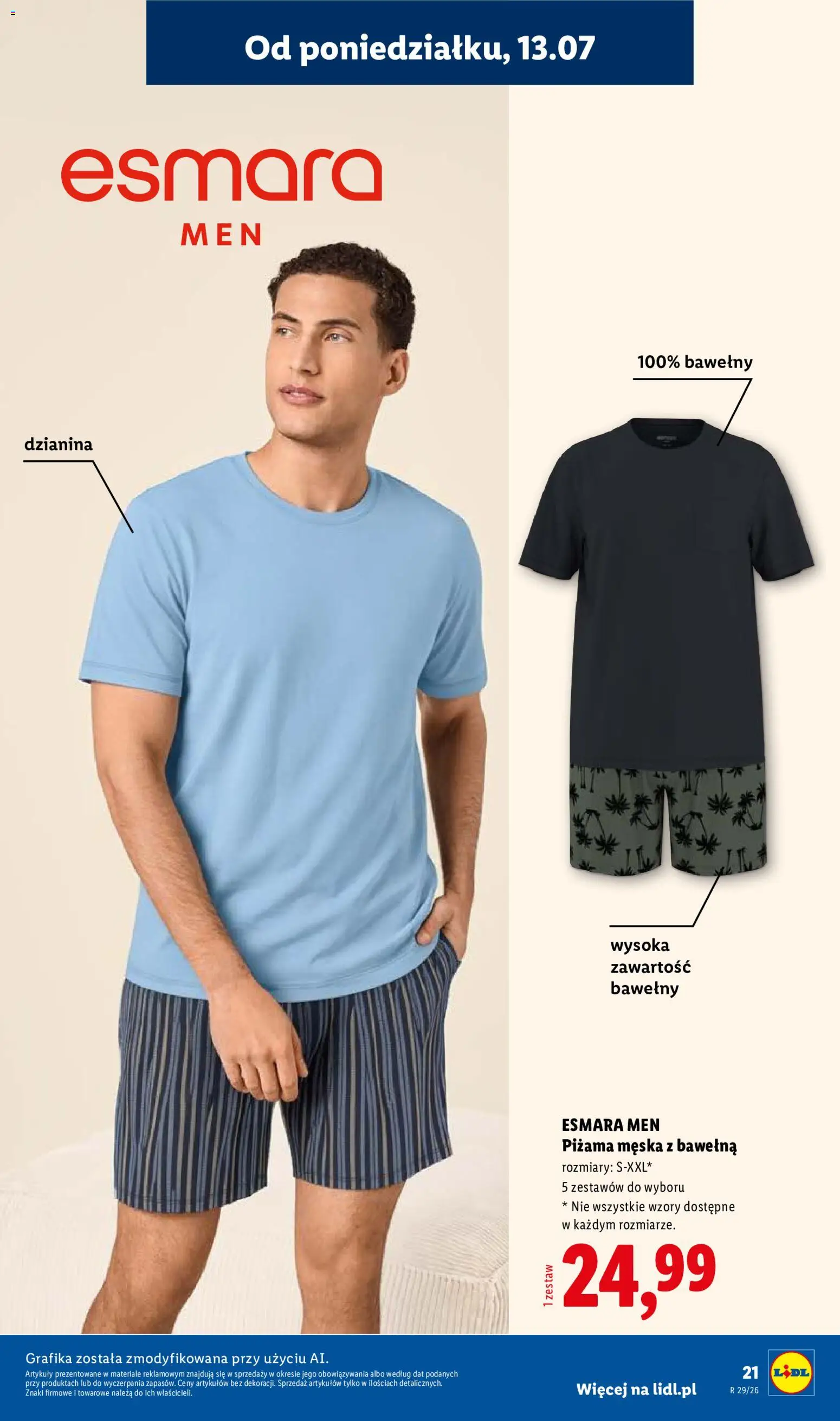 Lidl Katalog od 13.07.2026 | Strona: 21 | Produkty: Piżama