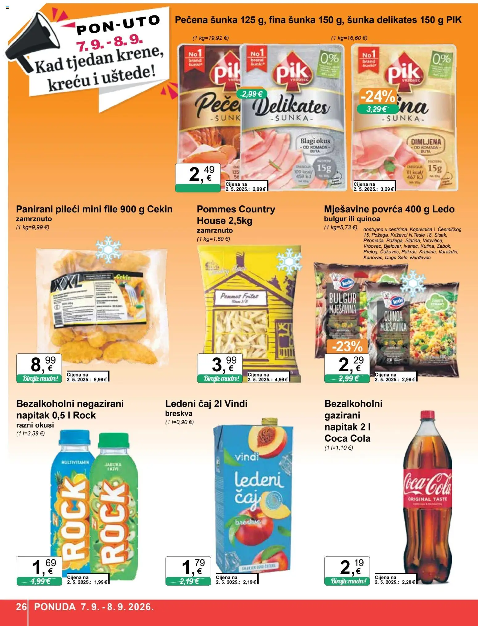 KTC katalog | vrijedi od 02.09.2026 | Stranica: 26 | Proizvodi: Šunka, Čaj, Multivitamin, Bulgur