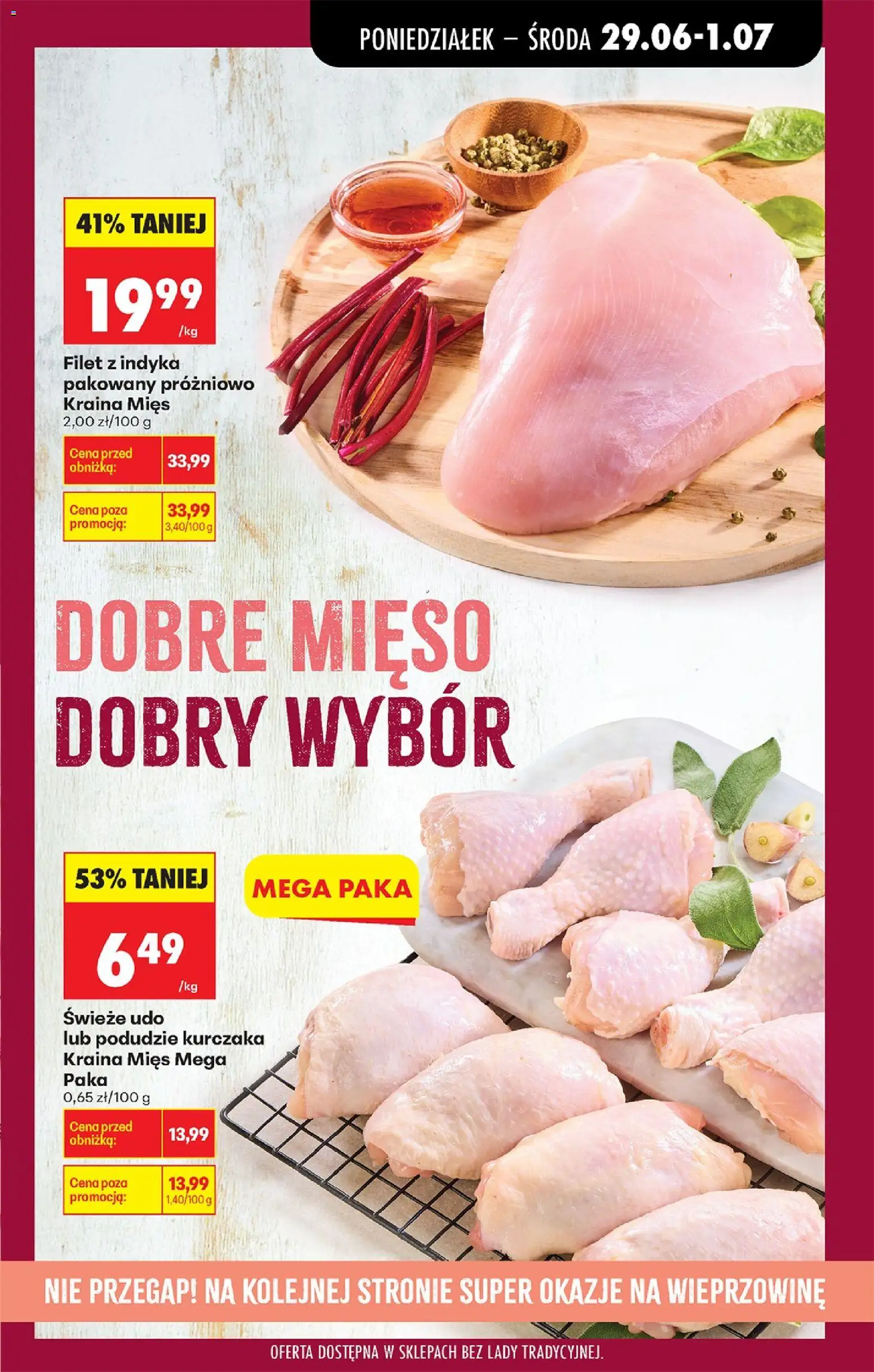 Biedronka gazetka od poniedziałku od 29.06.2026 | Strona: 35 | Produkty: Mięso, Kraina mięs