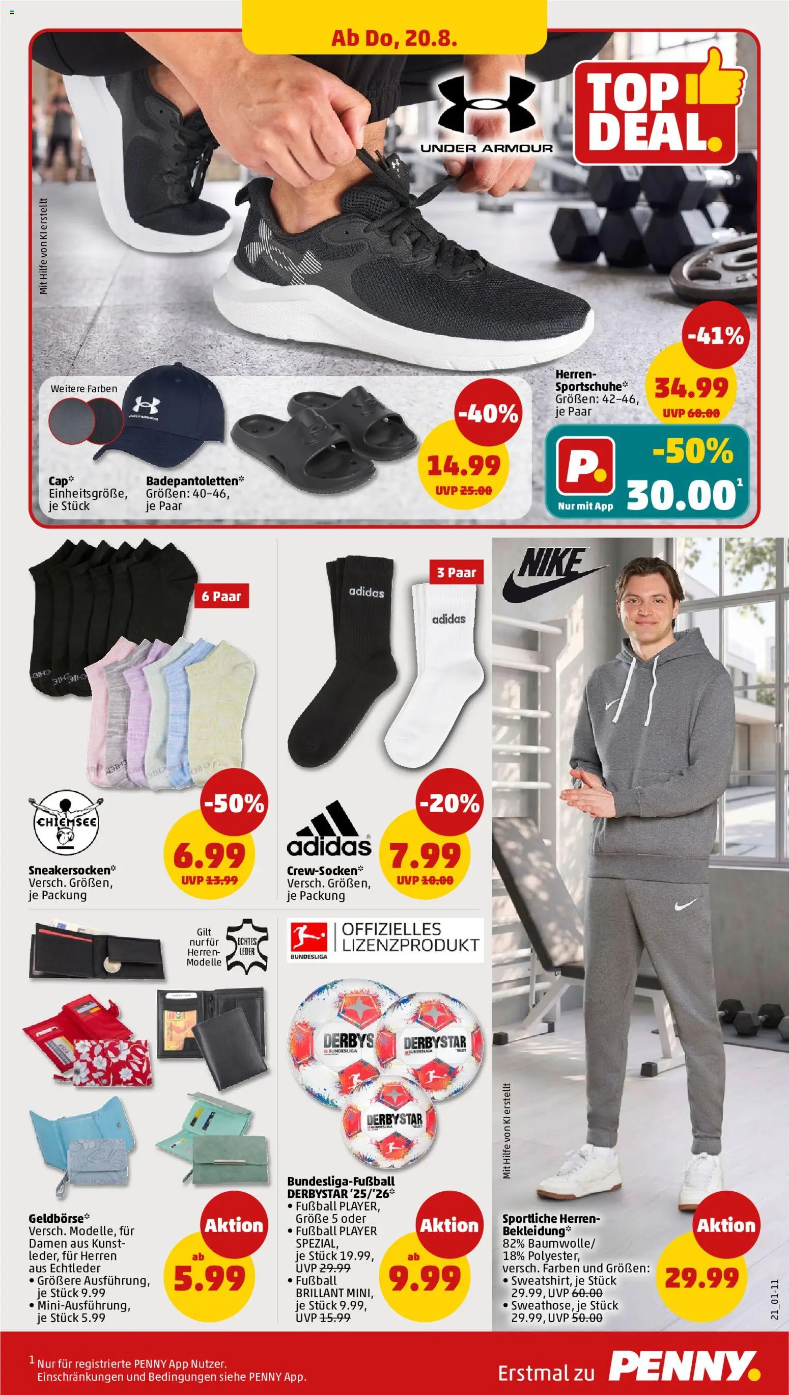 Penny Prospekt – gültig ab 17.08.2026 | Seite: 27 | Produkte: Fußball, Player