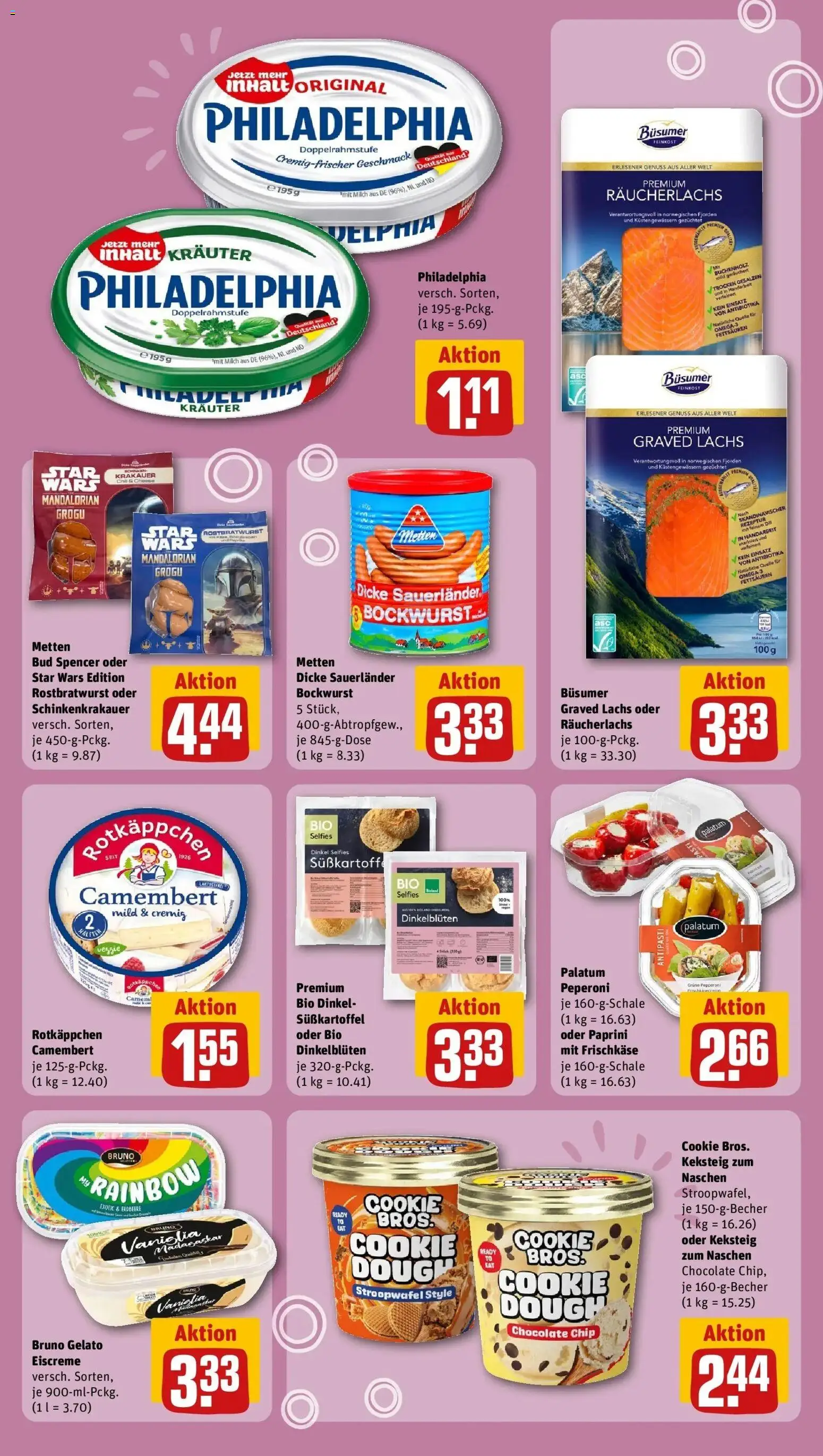 Rewe Prospekt Essen / Stoppenberg – gültig ab 26.05.2026 | Seite: 15 | Produkte: Dicke sauerlander bockwurst, Eiscreme, Lachs, Rotkäppchen