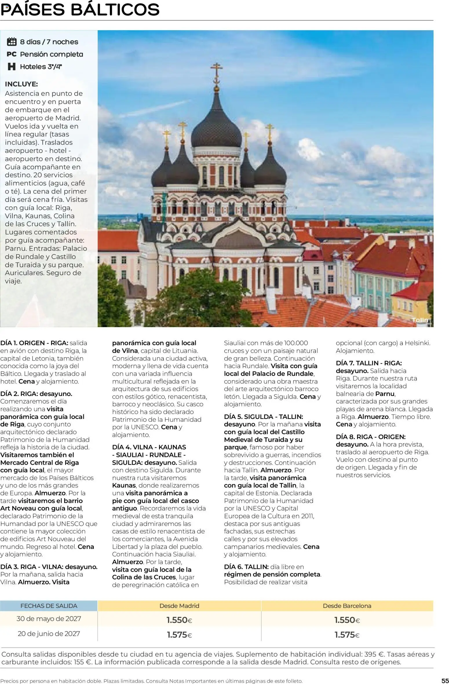 Viajes El Corte Inglés folleto Destinos Otoño y Primavera │ válido desde el 01/07/2026 | Página: 55 | Productos: Café, PC