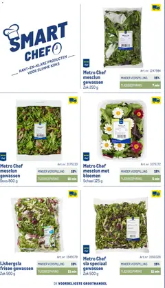 Makro folder - Smart chef - Voorbeeld van een folder van Makro, geldig van 01-11-2026 | Pagina: 64 | Producten: Sla, Bloemen, Zak, IJsbergsla
