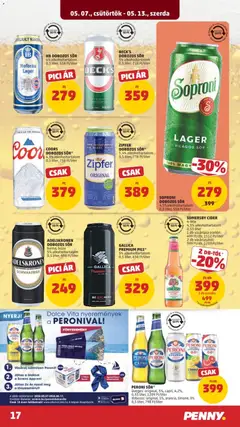 HB DOBOZOS SÖR, 4% alkoholtartalom, 0,5 liter, 558 Ft/liter - amely érvényes a következő dátumtól: 07.05.2026 | Oldal: 20